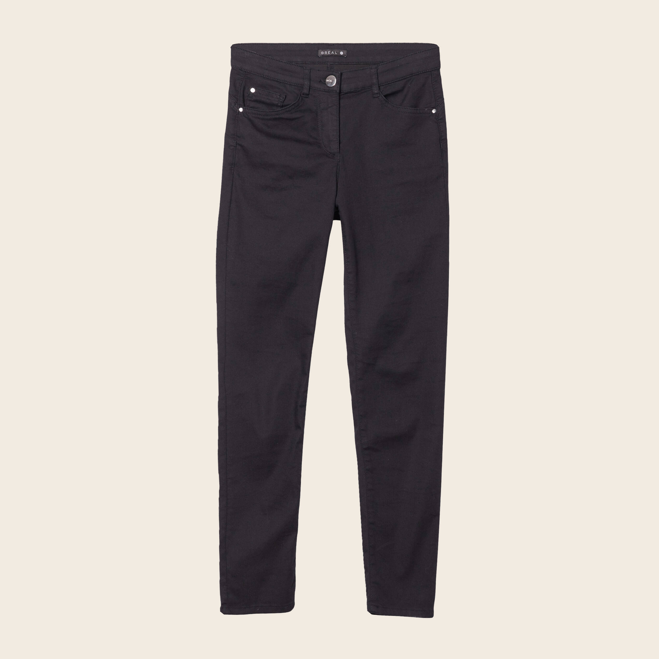 pantalon leger taille standard 78eme noir femme Pantalon léger taille standard 7/8ème noir femme