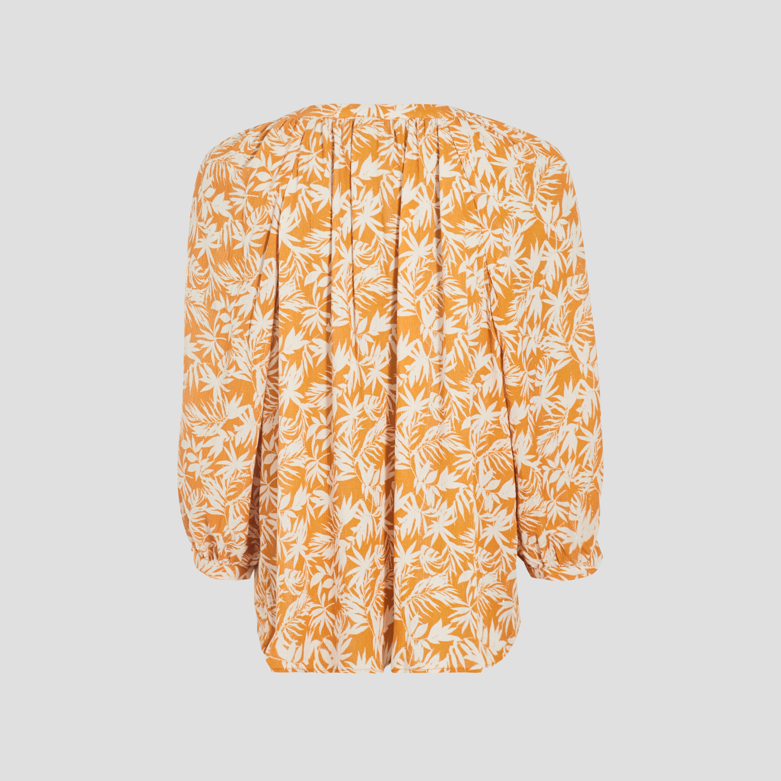 blouse manches 34 jaune femme Blouse manches 3/4 jaune femme