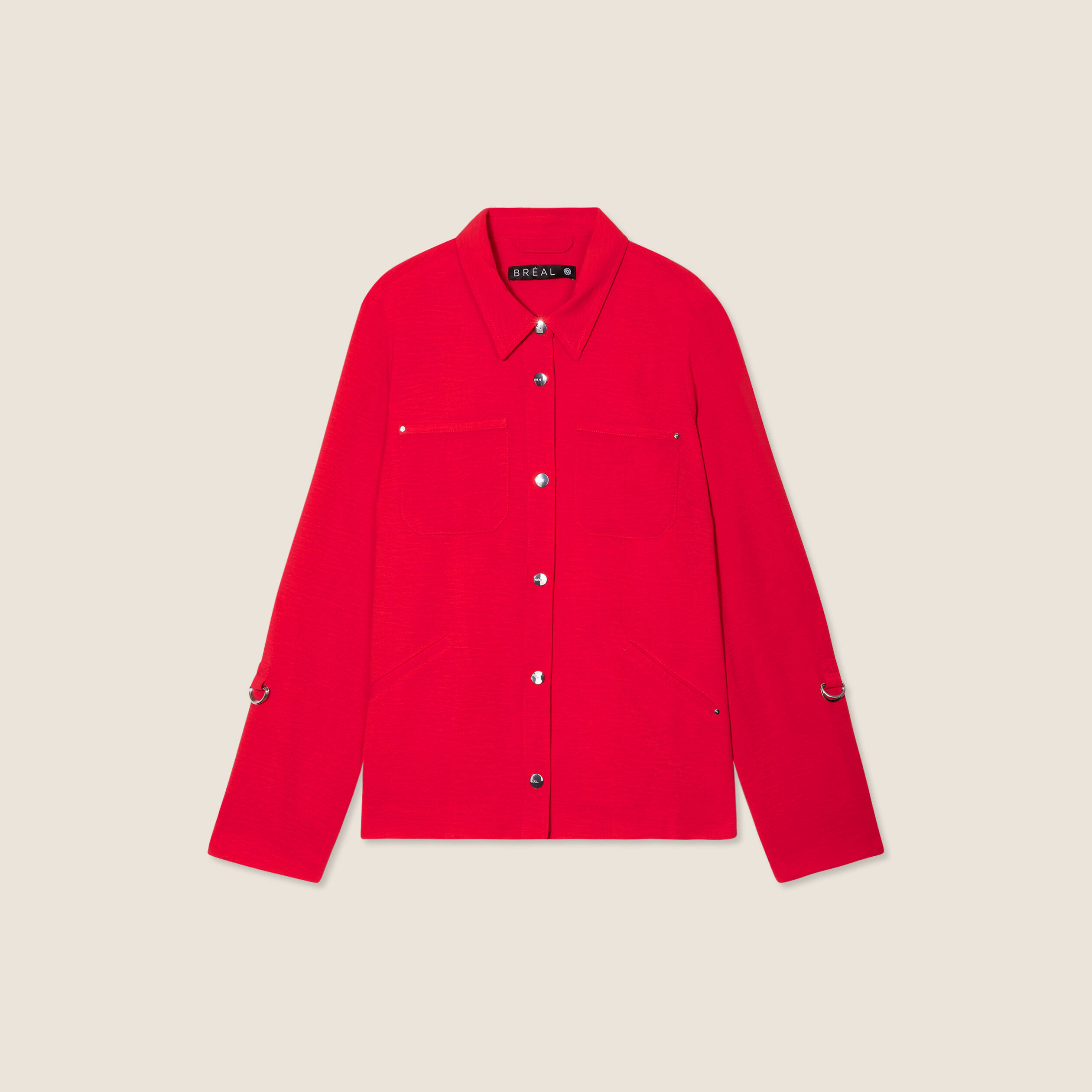 veste cintree boutonnee rouge femme Veste cintrée boutonnée rouge femme