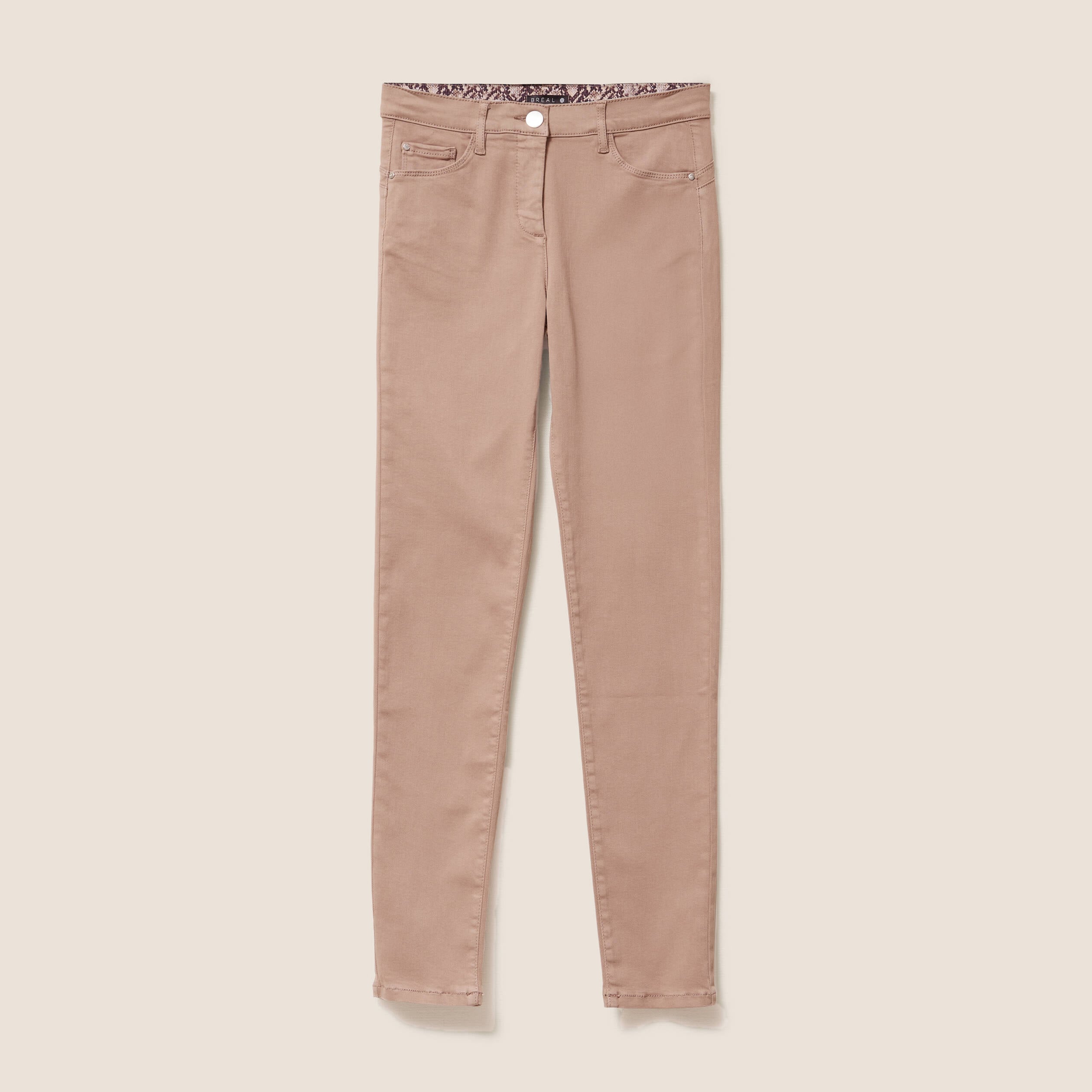 Jean magique L'Unique coupe ajust&eacute;e taupe femme