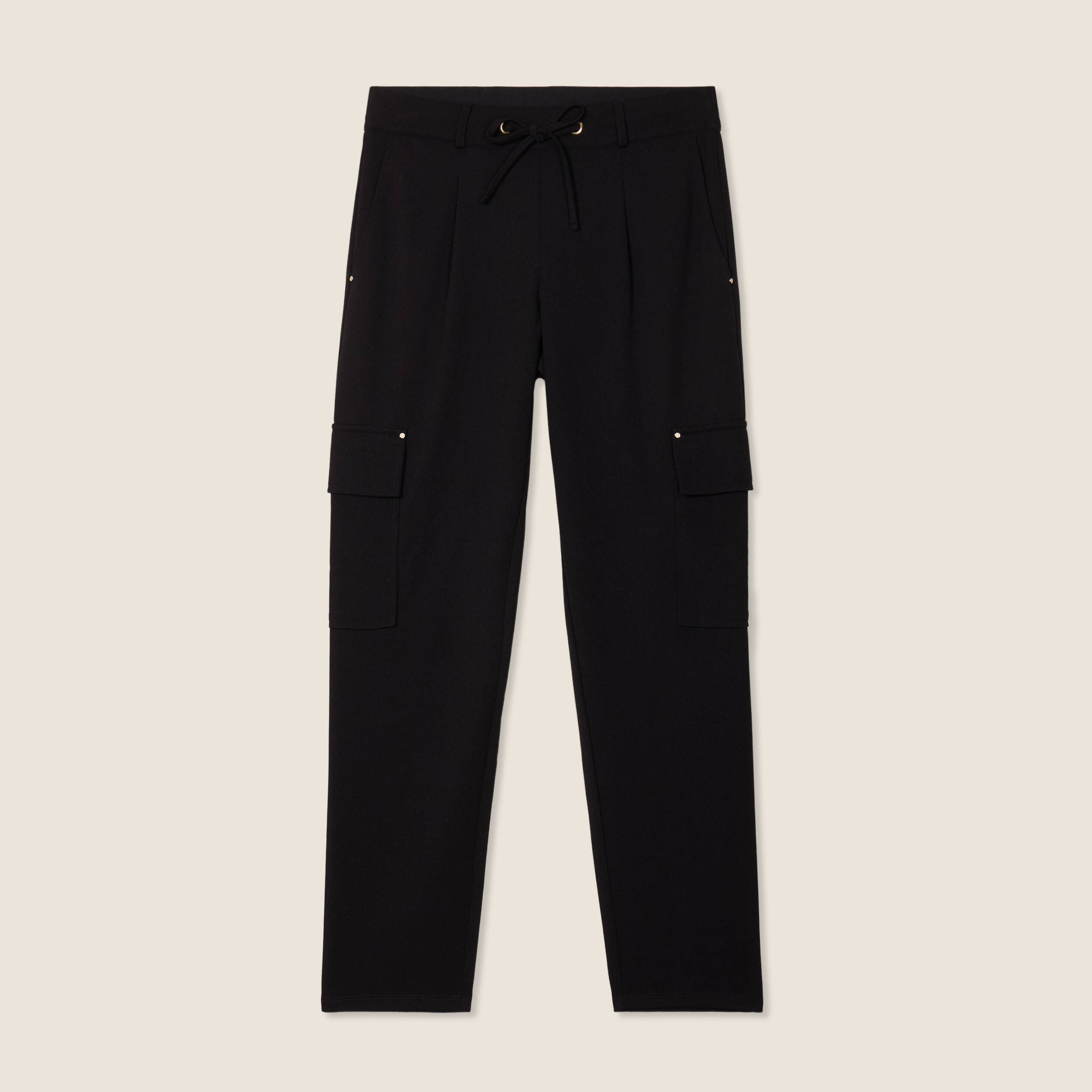 pantalon cargo flou noir femme Pantalon cargo flou noir femme