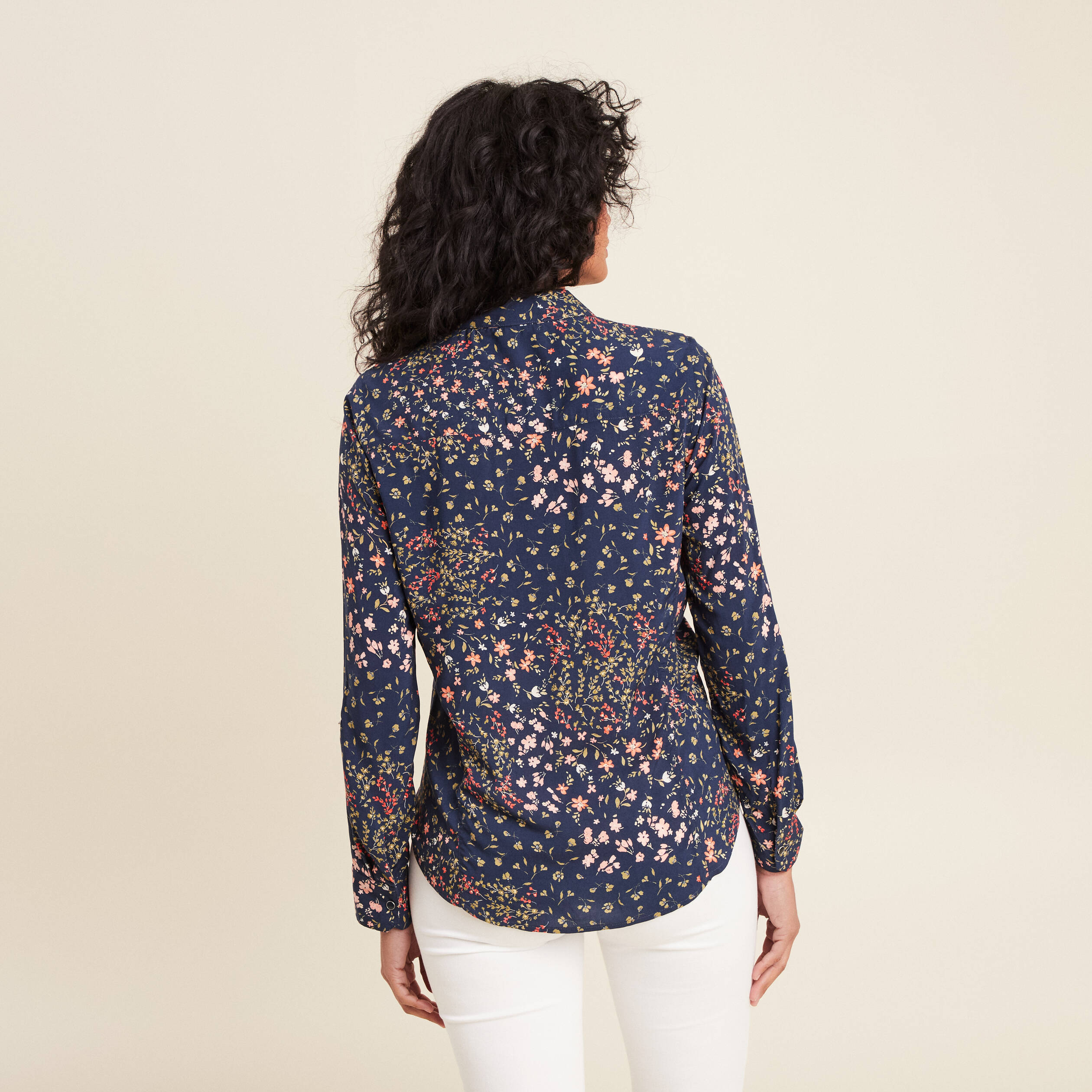Chemise Soleil Manches Bouffantes Kastel Denmark - Imprimé Bleu Clair