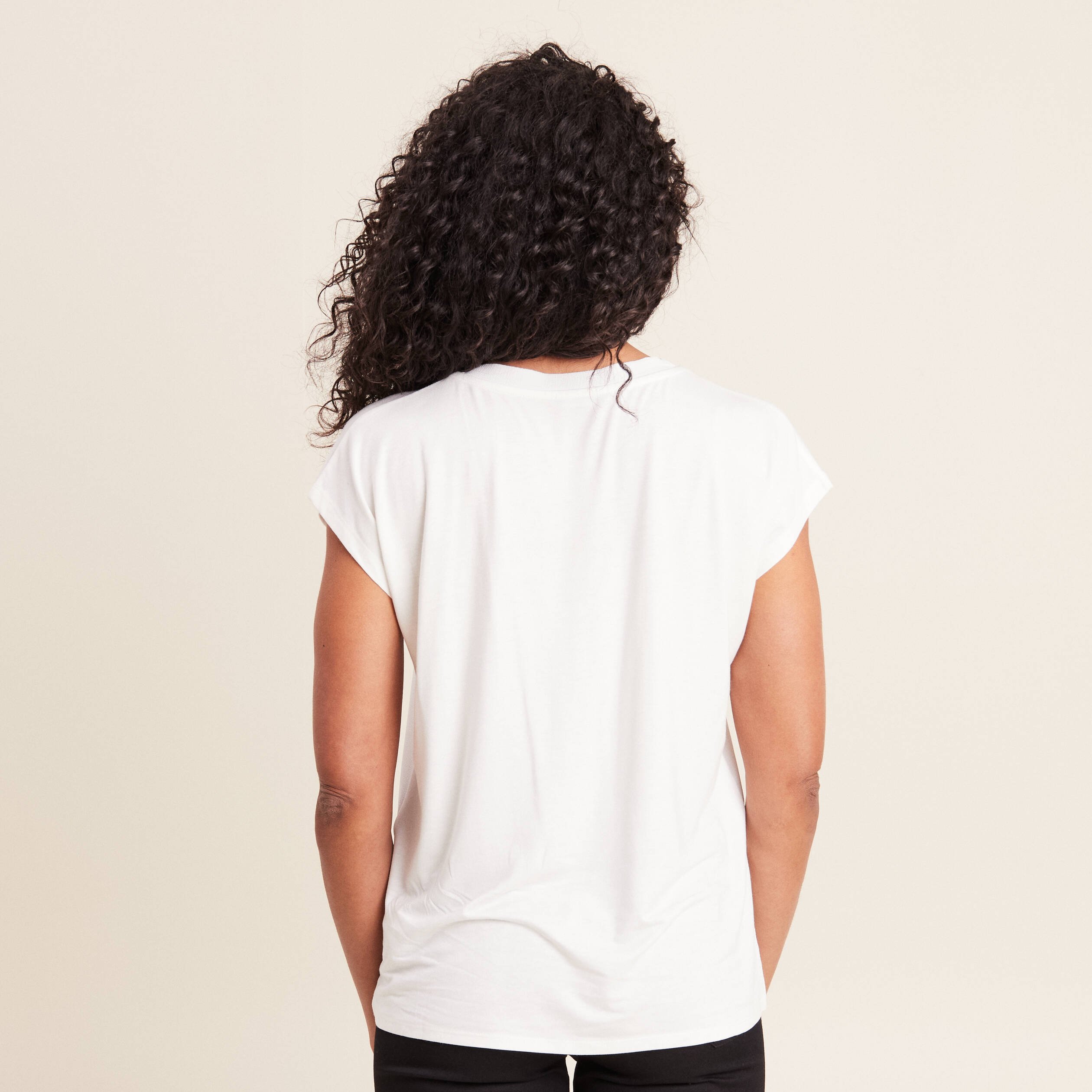 t shirt manches courtes ecru femme T-shirt manches courtes ecru femme