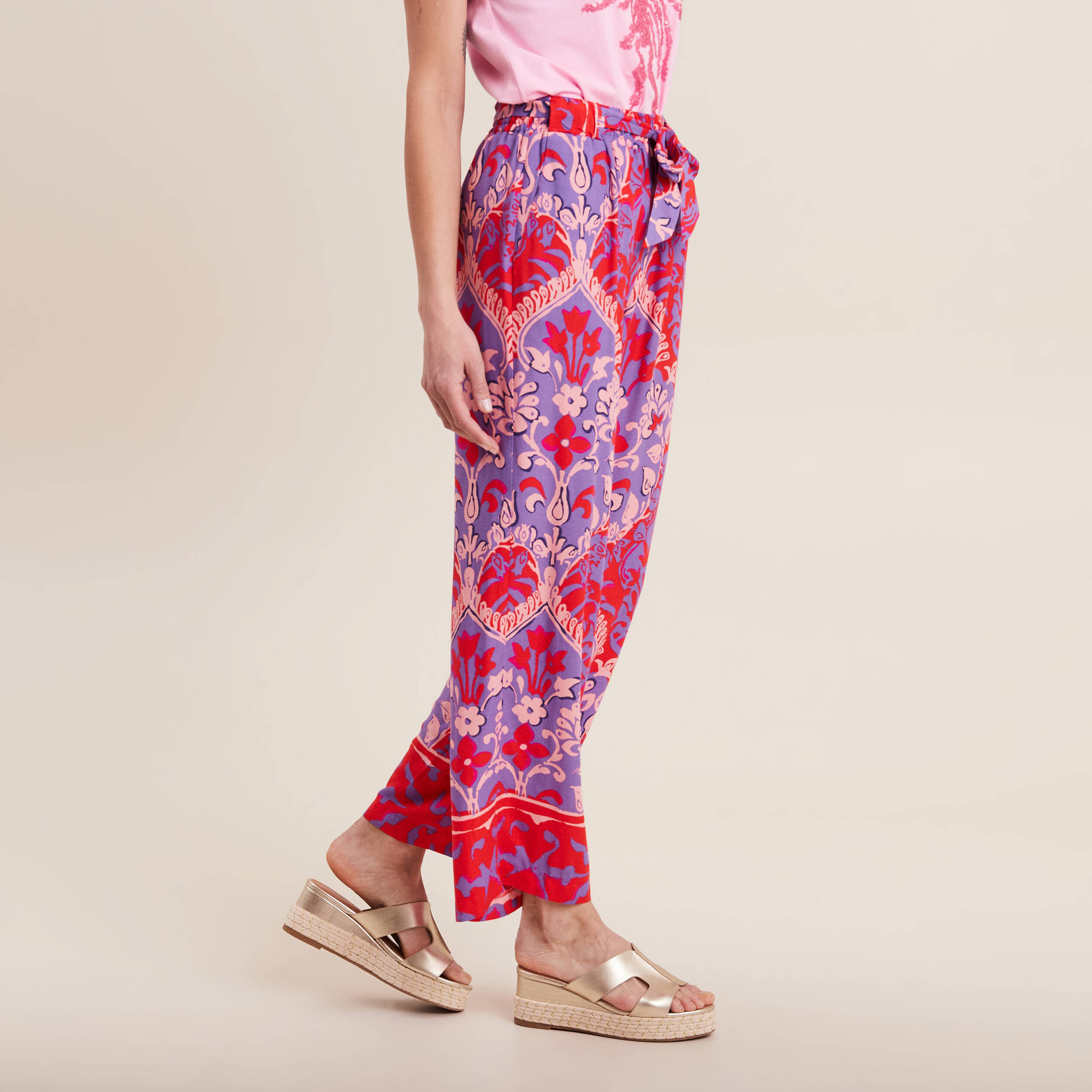 pantalon flou rouge femme Pantalon flou rouge femme