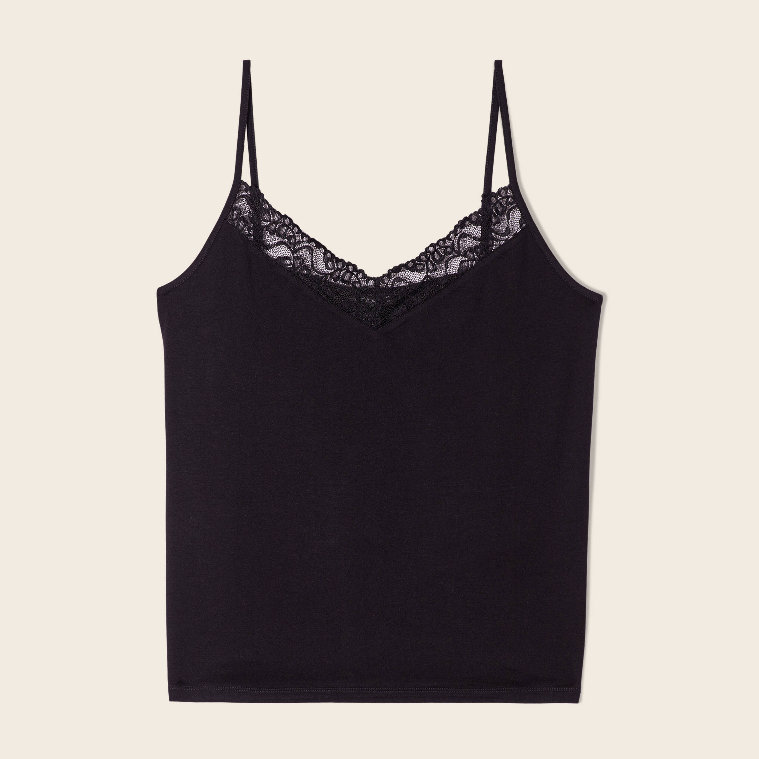 Débardeur bretelles thermo-douceur noir femme
