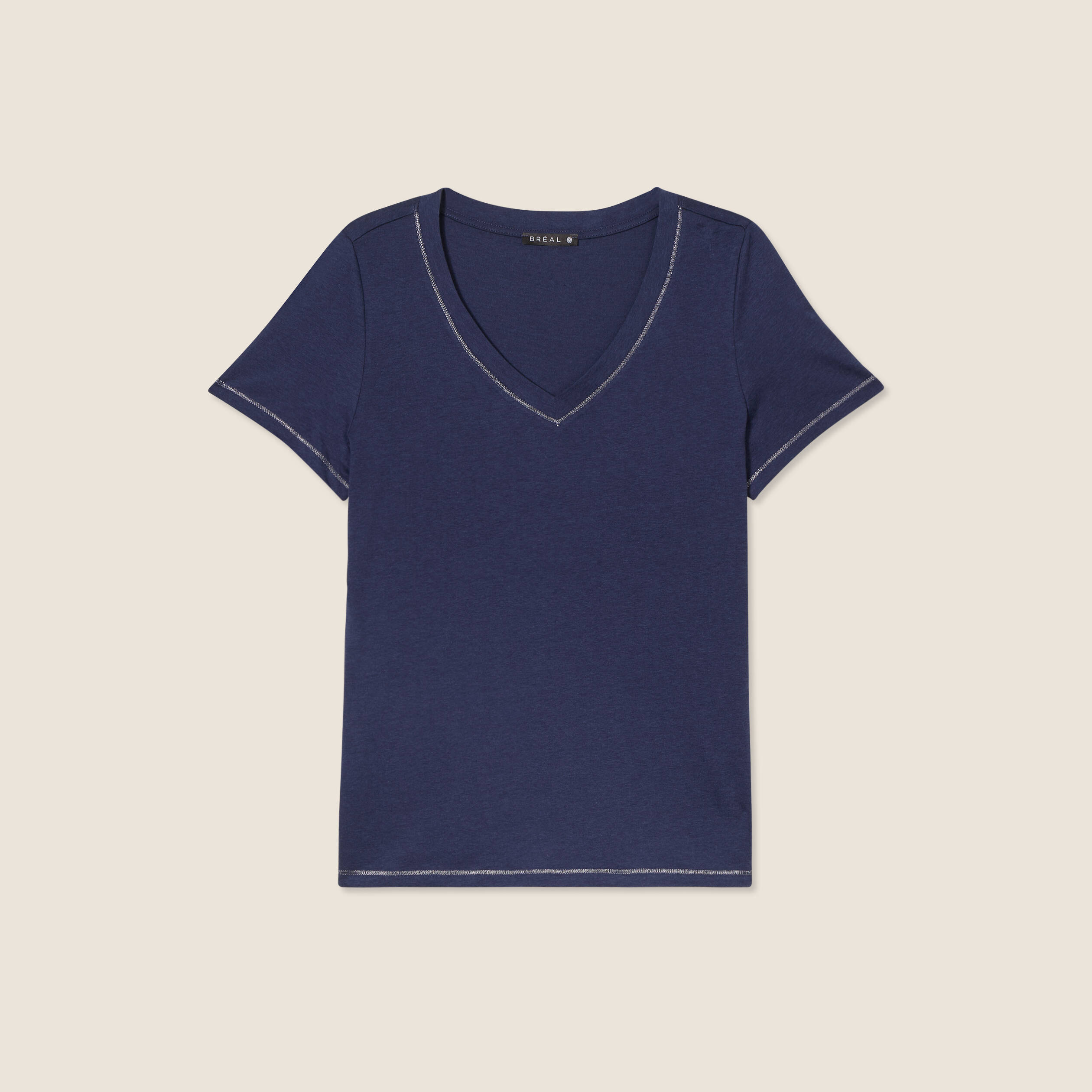 t shirt manches courtes bleu marine femme T-shirt manches courtes bleu marine femme
