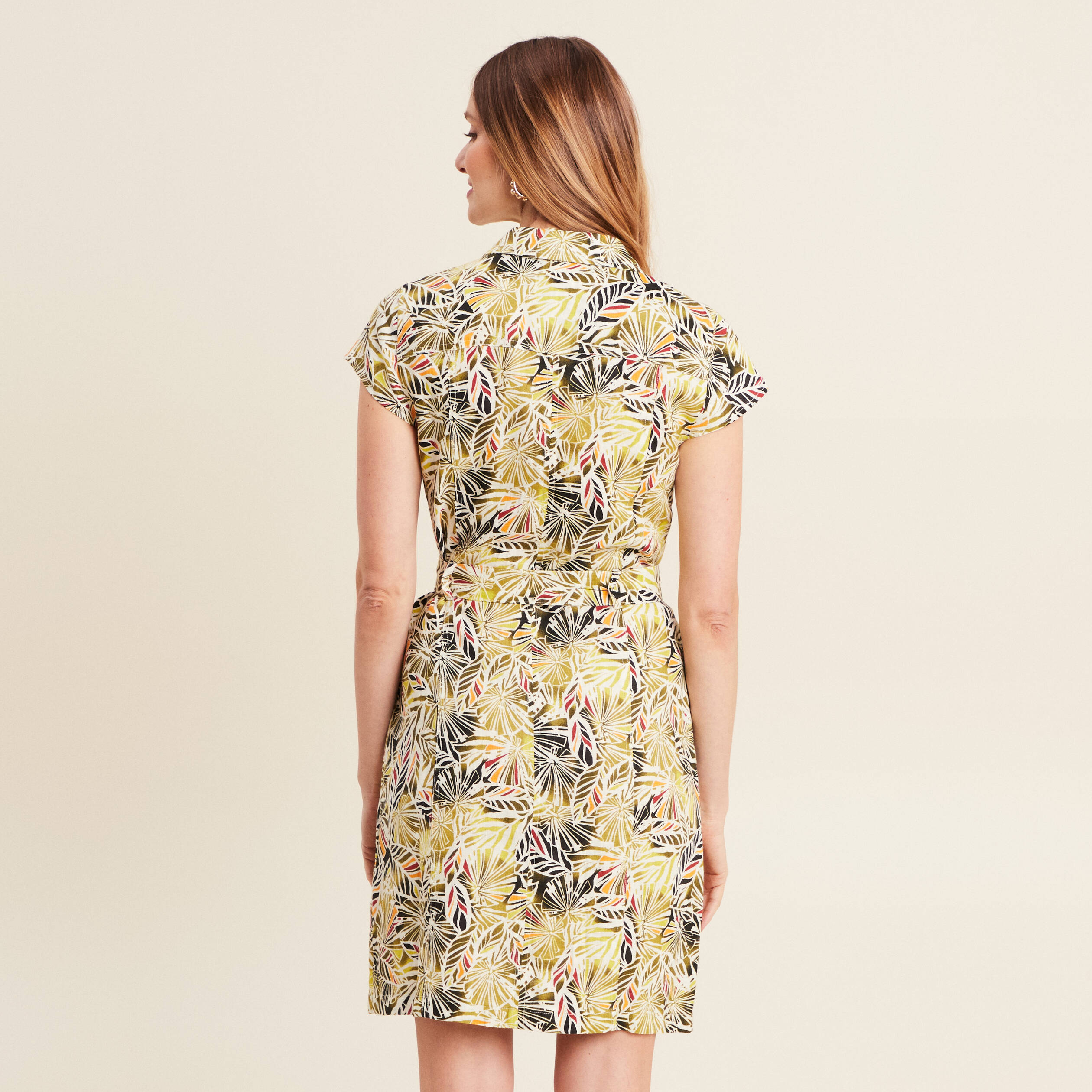 robe droite zippee vert femme Robe droite zippée vert femme