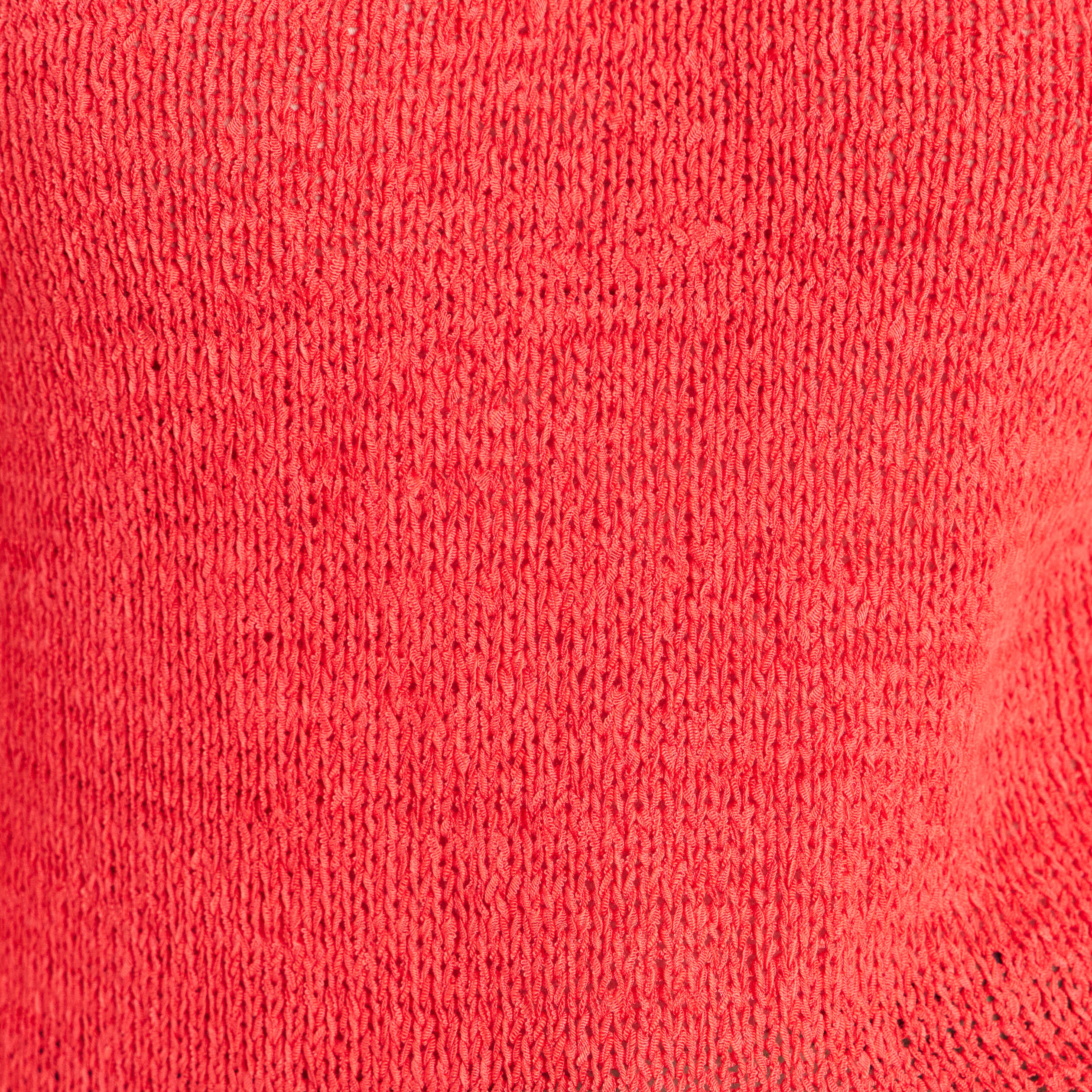 D&eacute;bardeur tricot sans manches rouge femme
