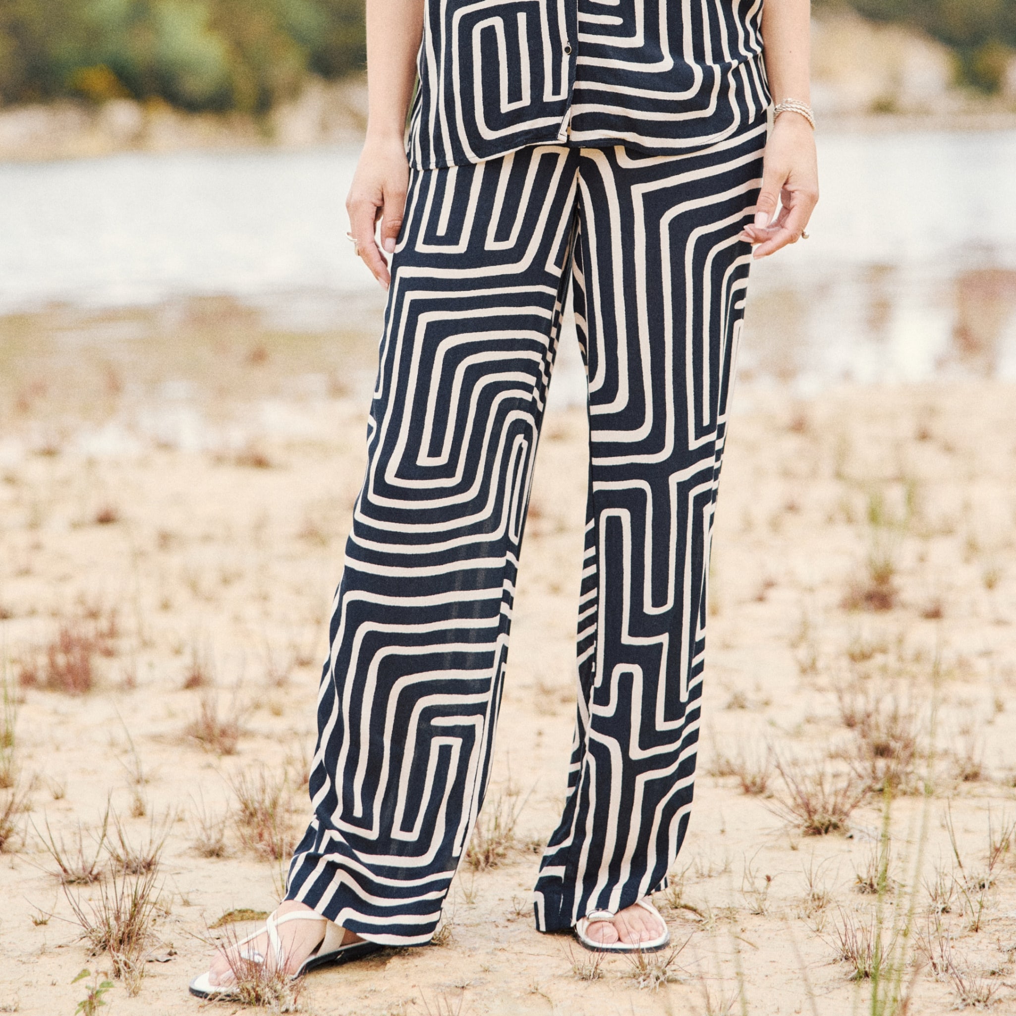 La Redouté Pantalons Larges Femme Massimo Dutti FR Legging Femme