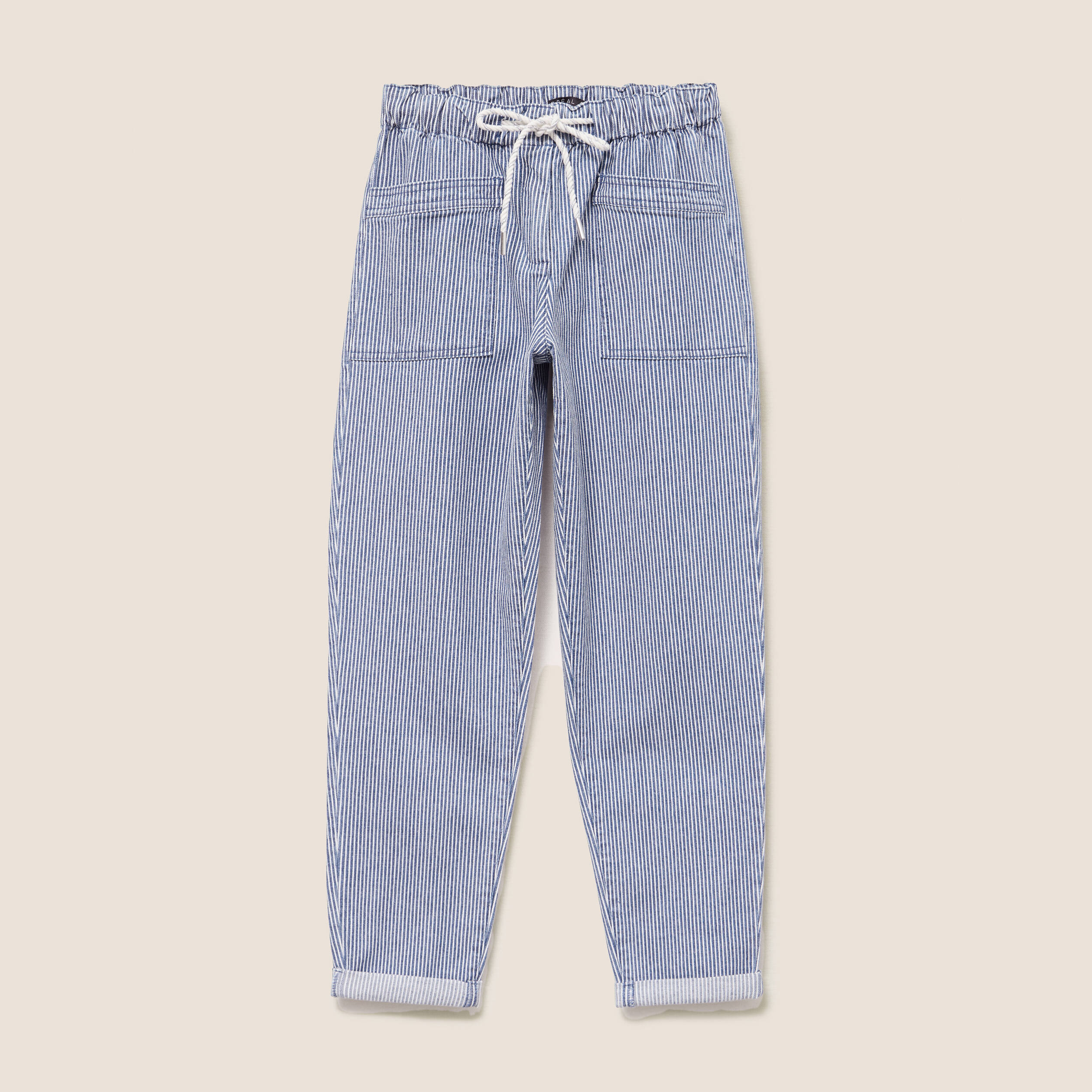 Jean coupe mom 7/8&egrave;me bleu femme
