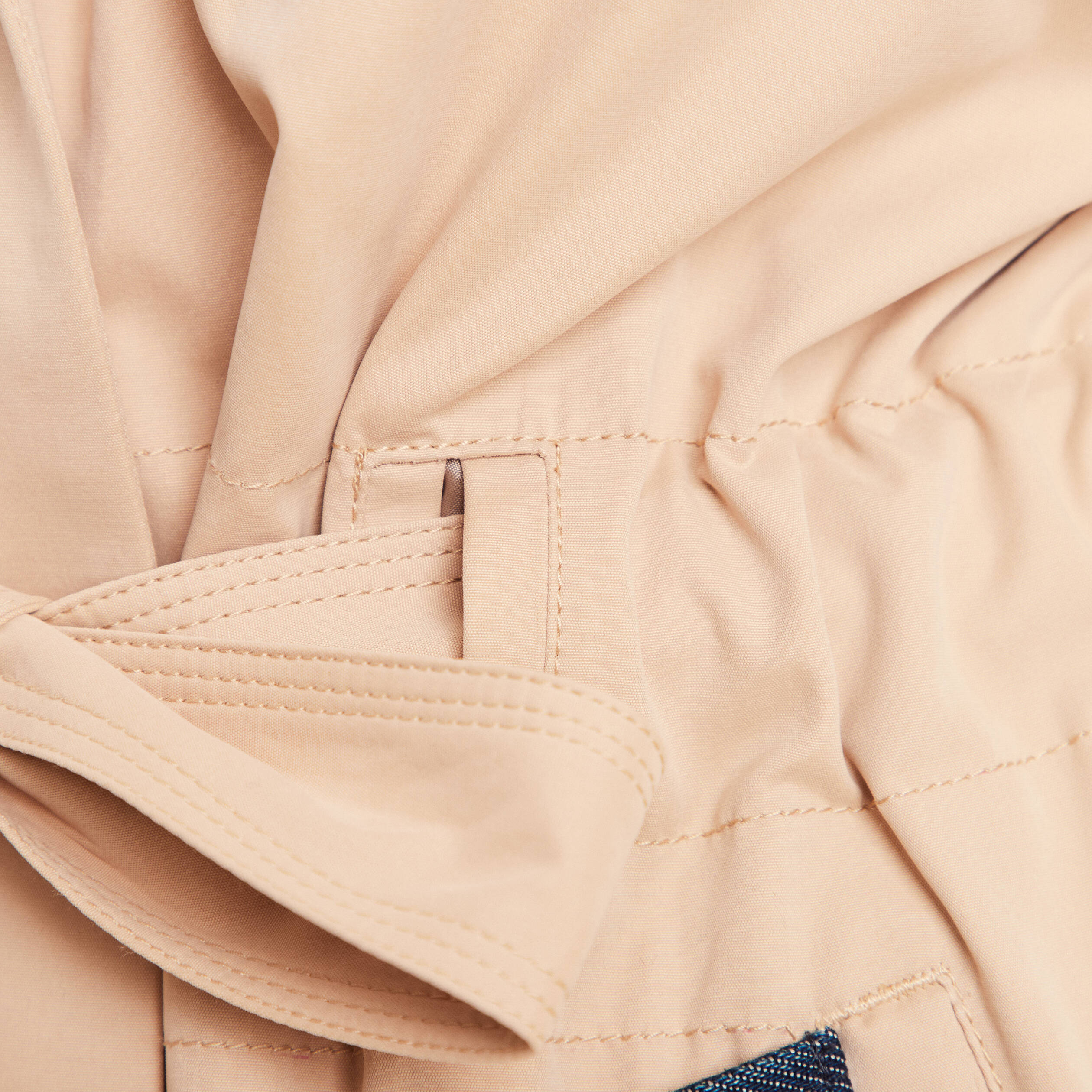trench cintre avec capuche double beige femme trench cintré avec capuche doublé beige femme