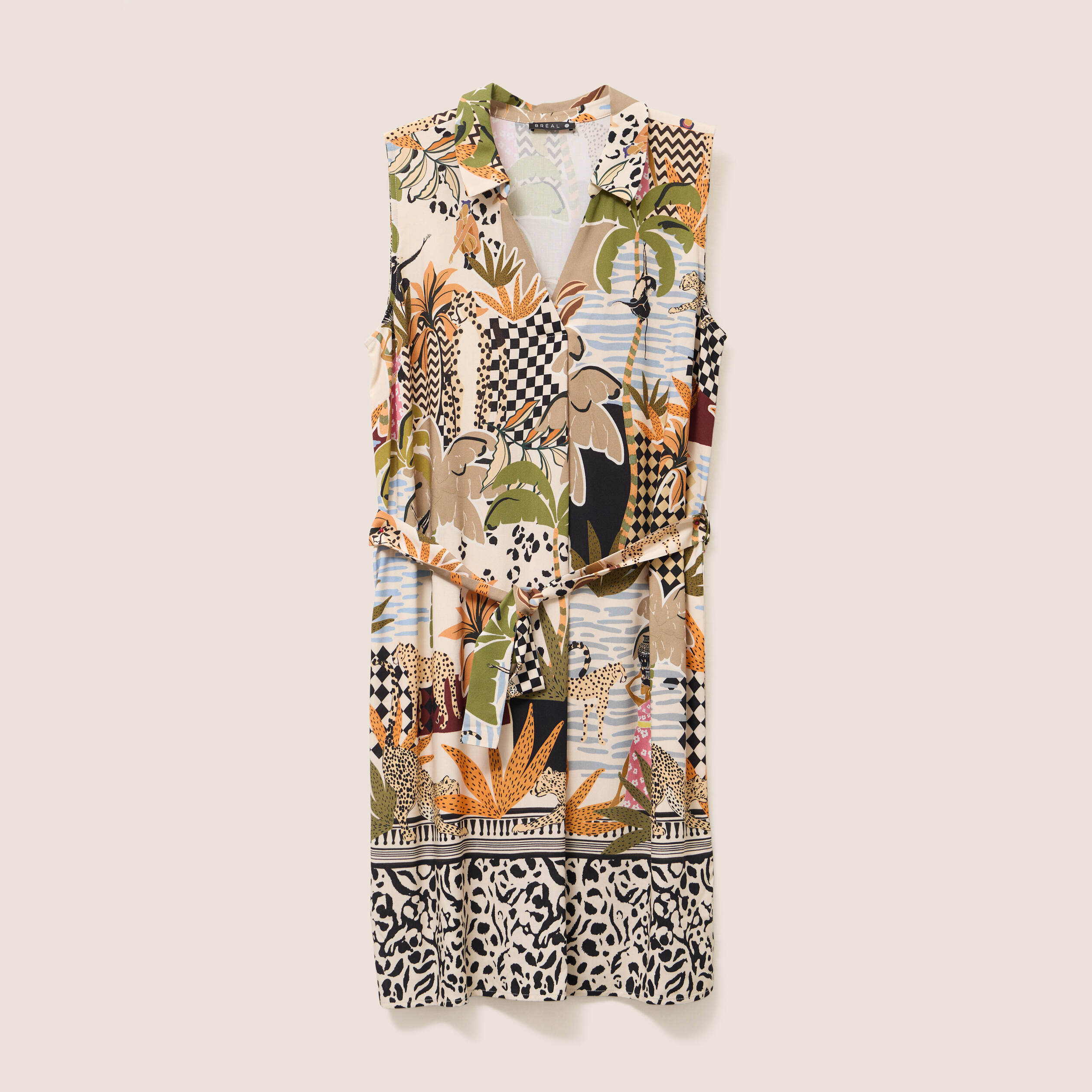 robe droite courte manches courtes beige femme Robe droite courte manches courtes beige femme