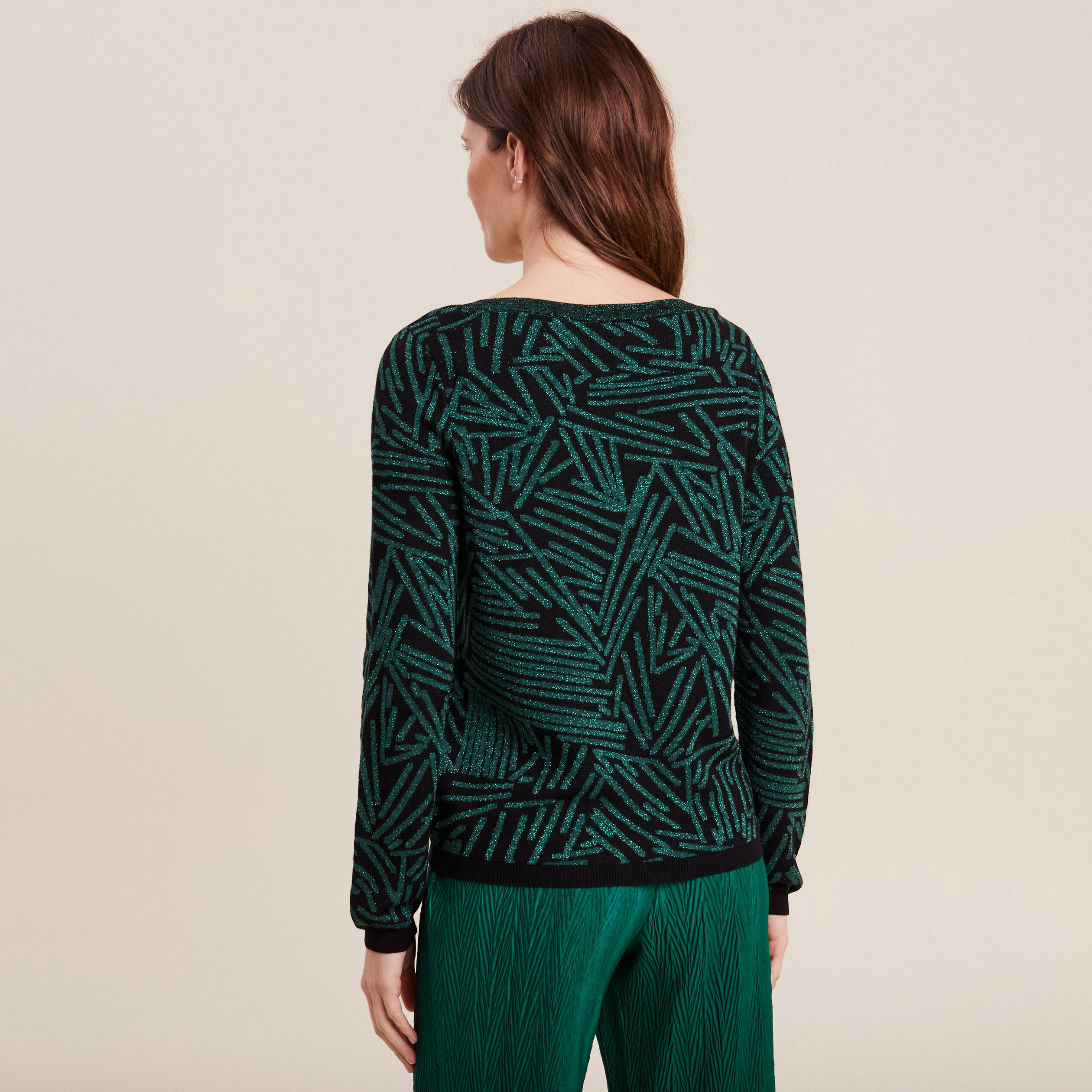 Pull manches longues bleu ciel femme