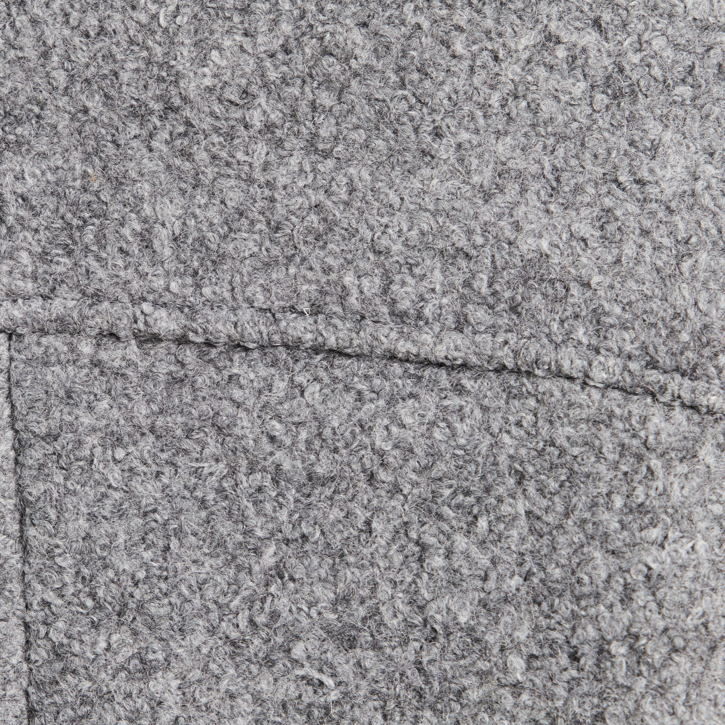 Manteau doubl&eacute; col montant gris clair femme