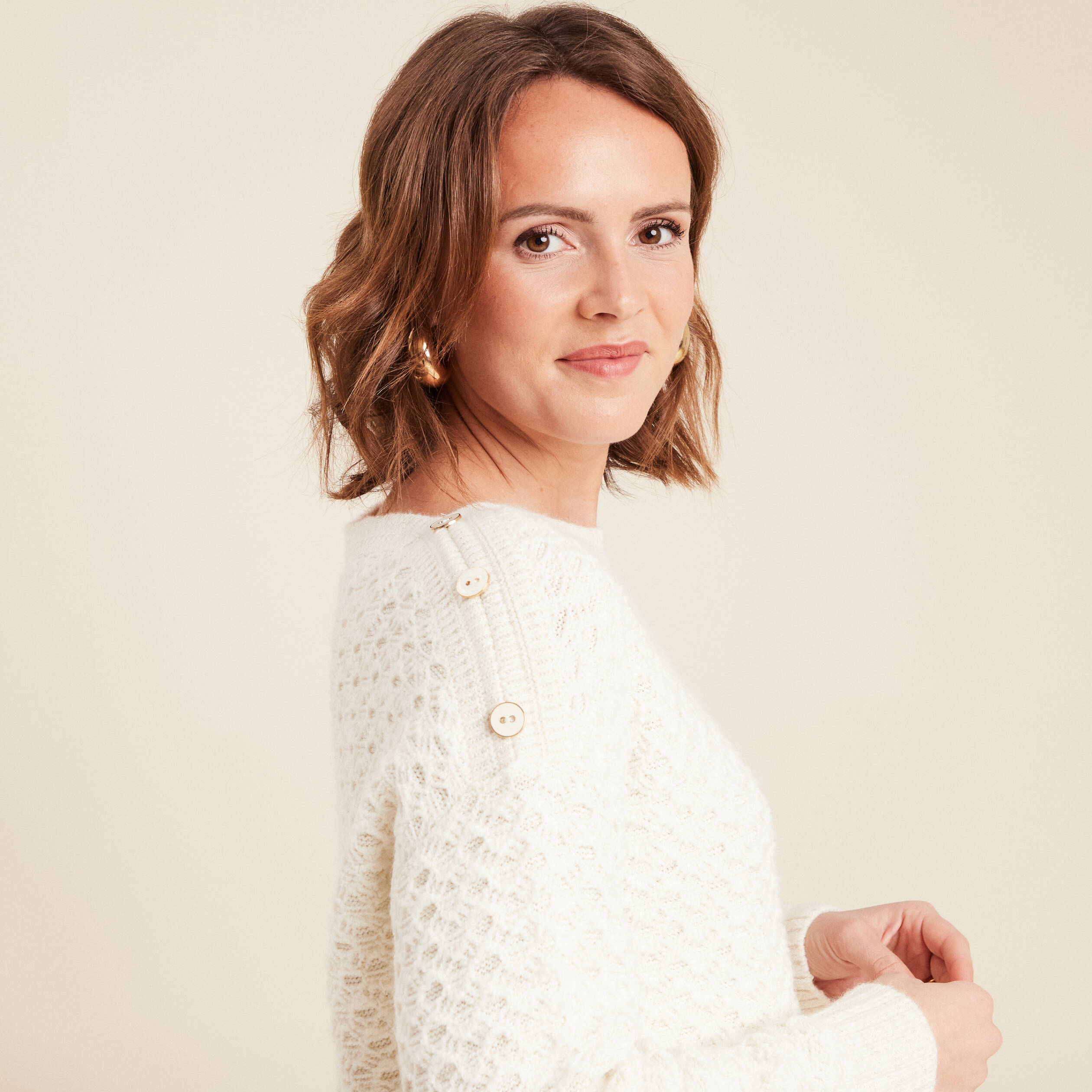 pull manches longues ecru femme Pull manches longues ecru femme