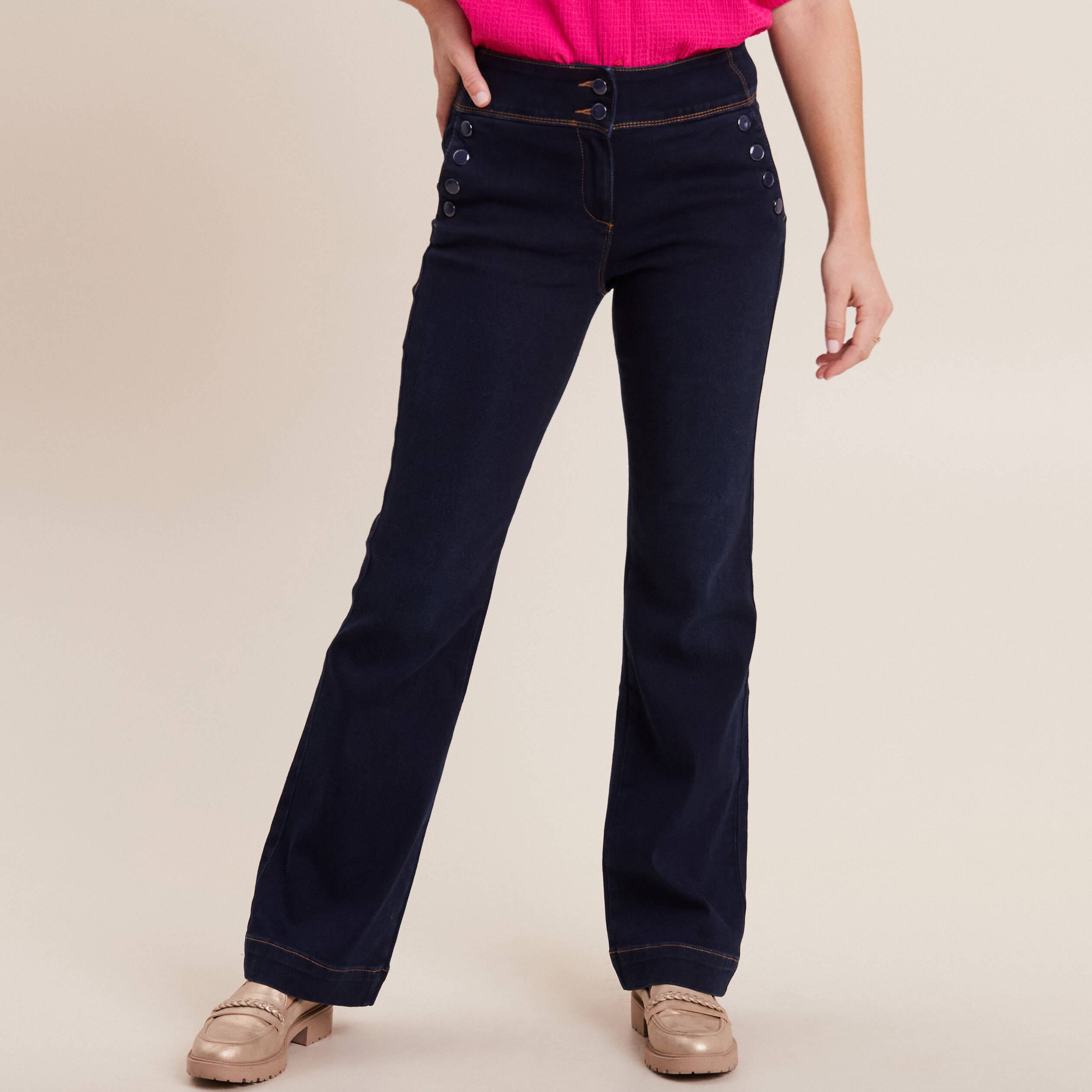 Bootcut femme on sale taille haute