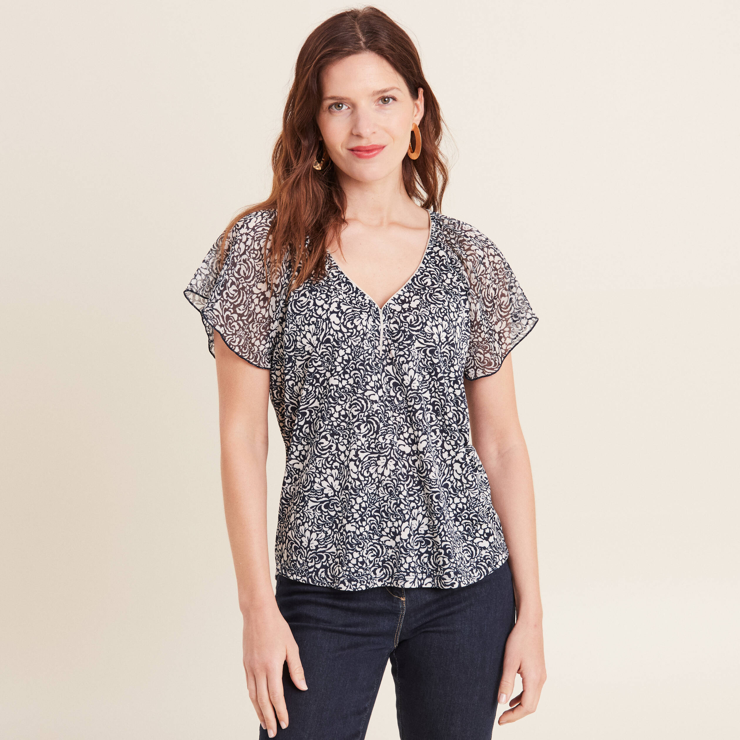 t shirt manches courtes bleu femme T-shirt manches courtes bleu femme