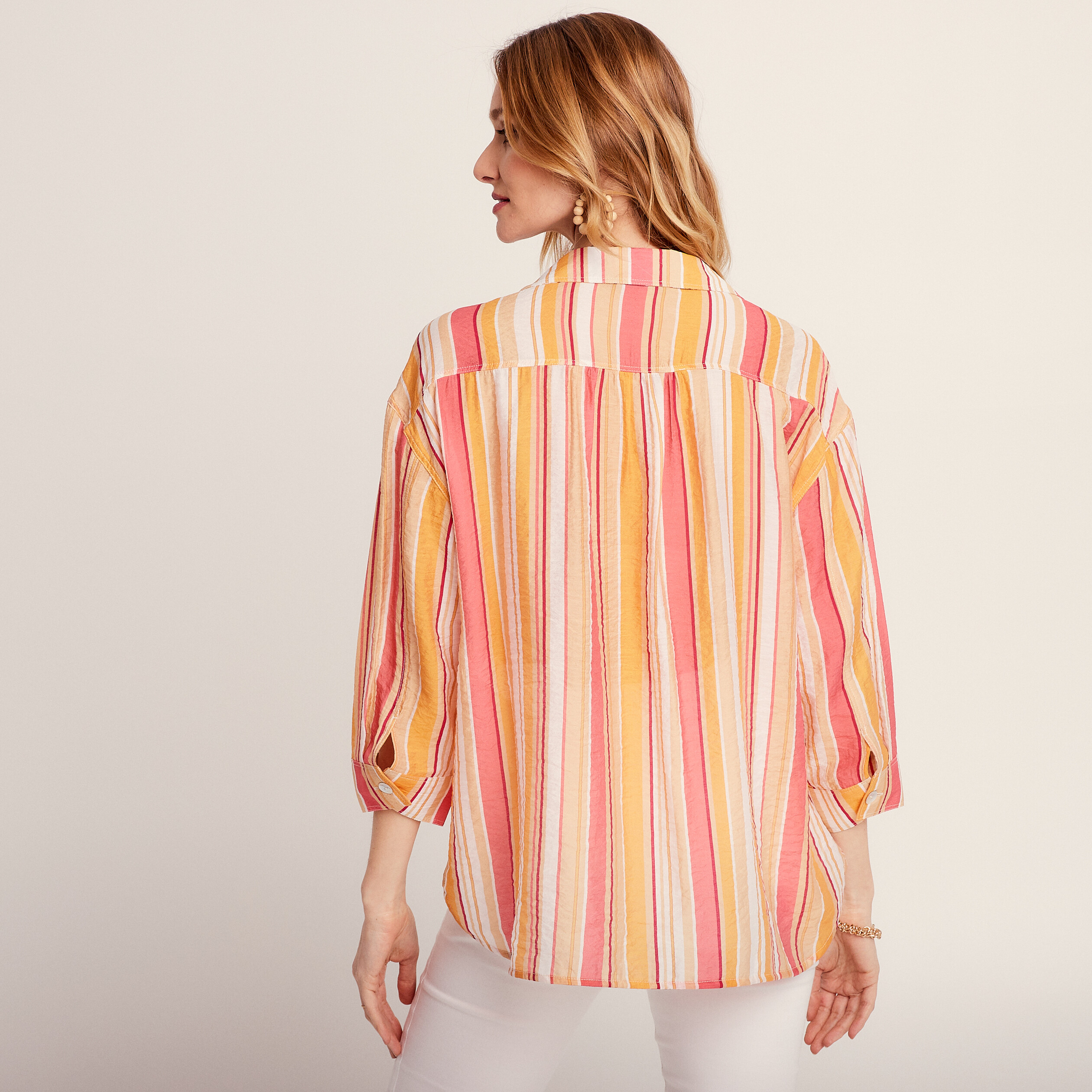 chemise manches 34 multicolore femme Chemise manches 3/4 multicolore femme