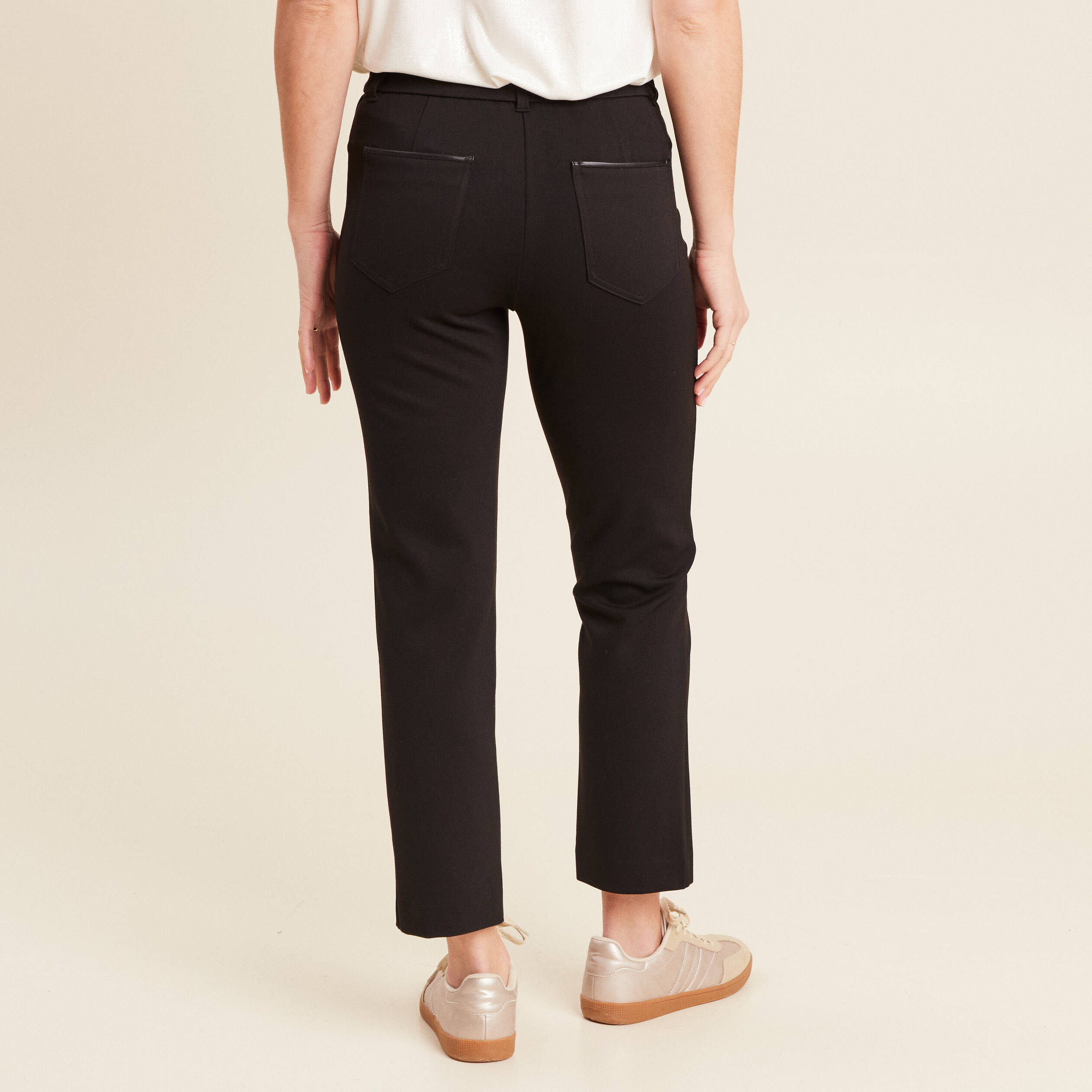 pantalon droit noir femme Pantalon droit noir femme