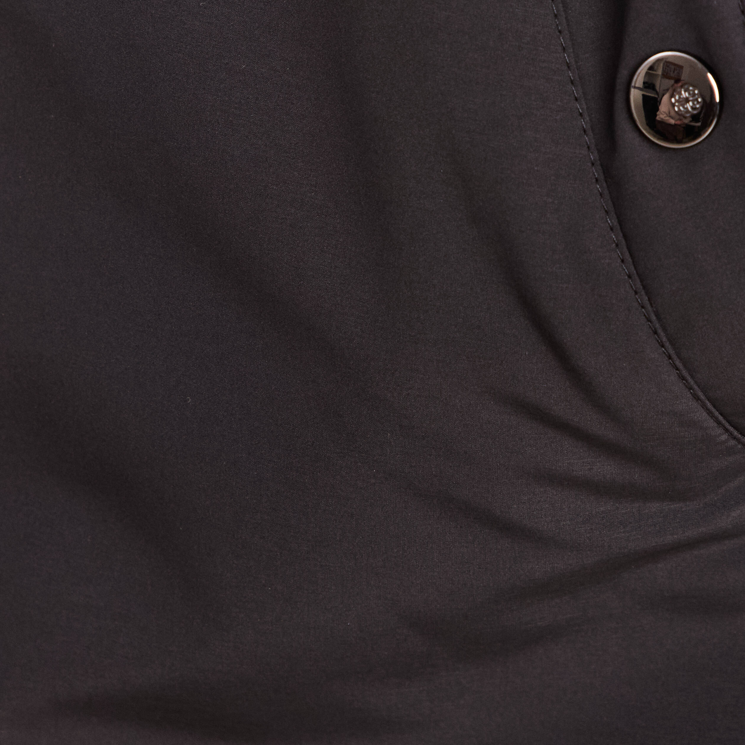Parka d&eacute;perlante &agrave; capuche noir femme