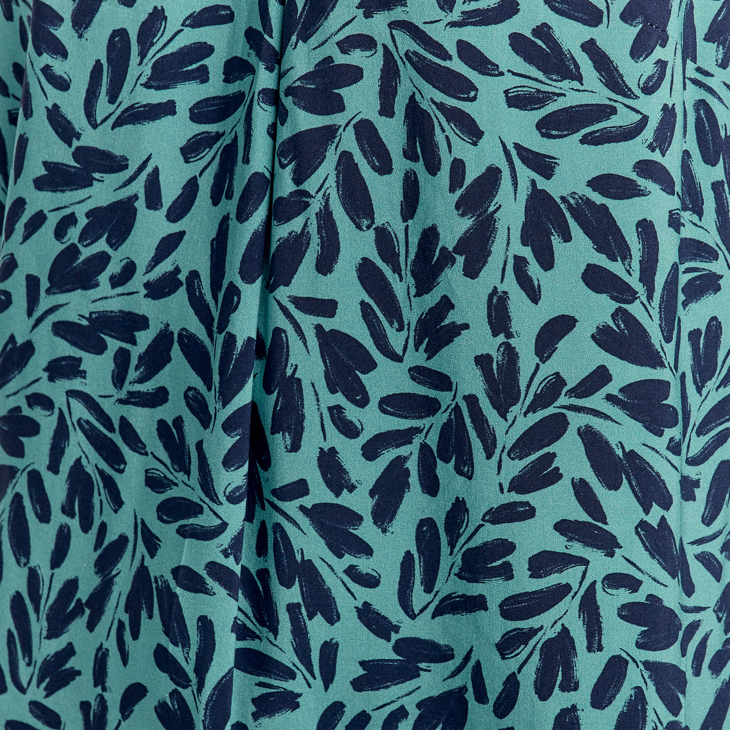 Blouse manches 3/4 bleu canard femme