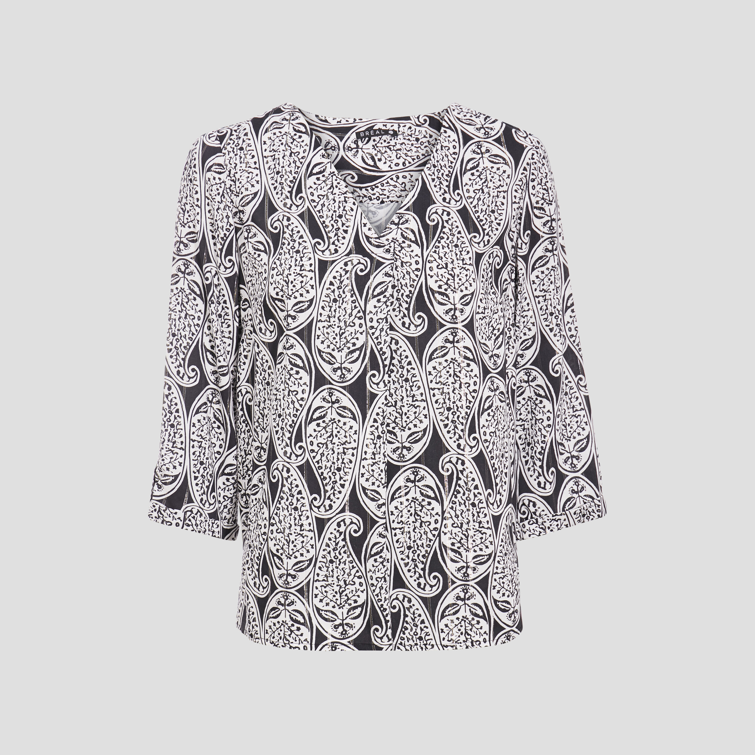blouse manches 34 noir femme Blouse manches 3/4 noir femme