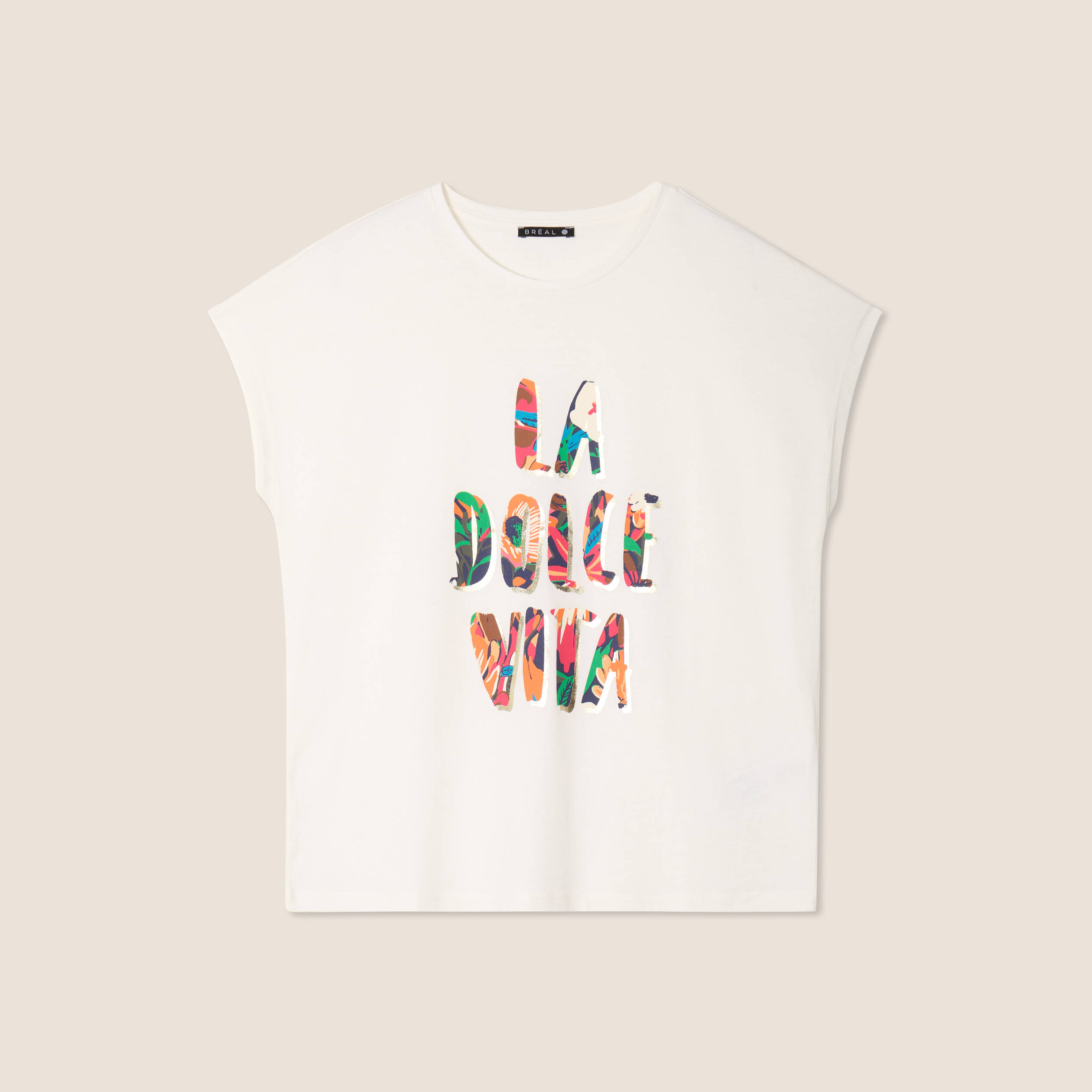 t shirt manches courtes ecru femme T-shirt manches courtes ecru femme