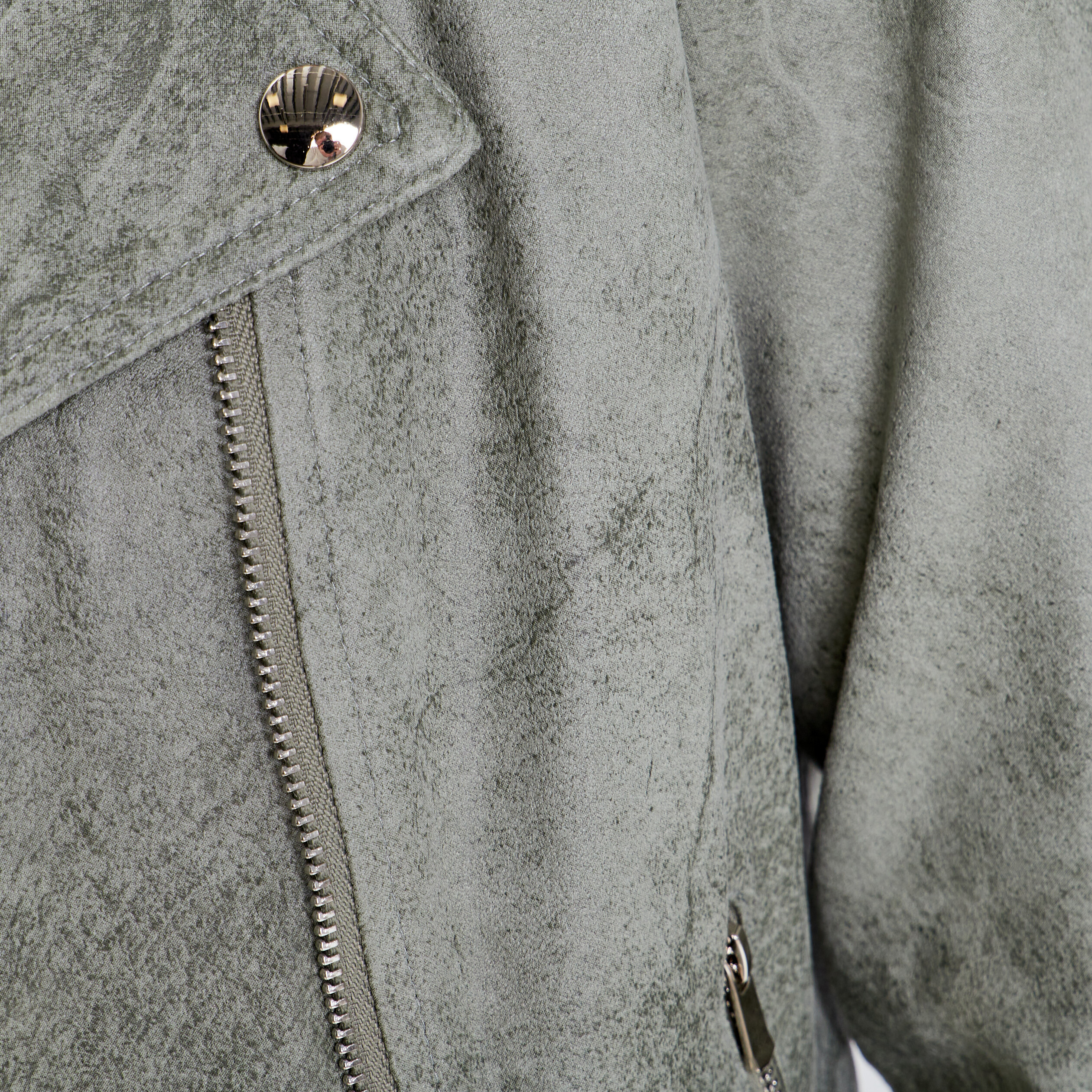 veste droite zippee vert clair femme Veste droite zippée vert clair femme