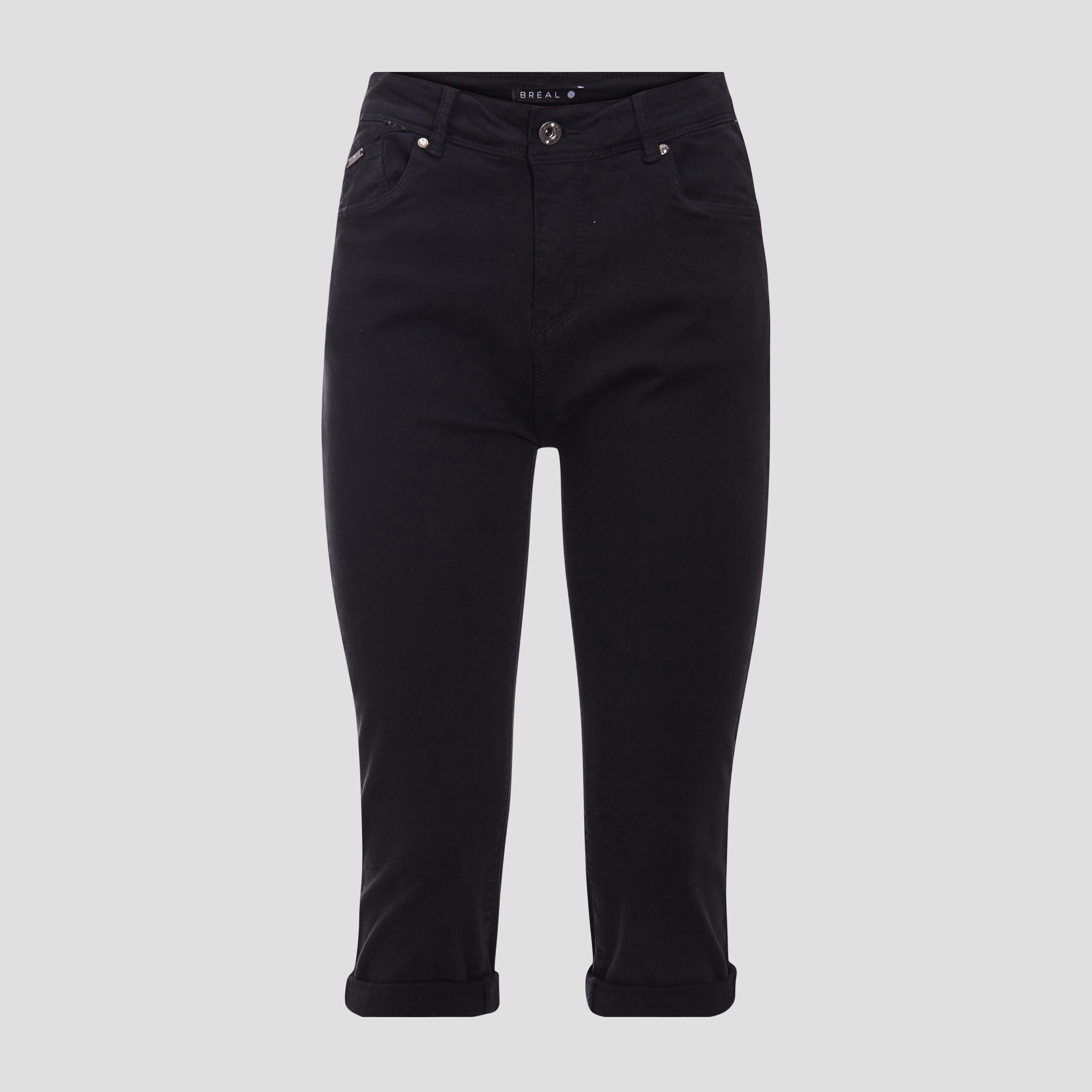 pantacourt ajuste noir femme Pantacourt ajusté noir femme