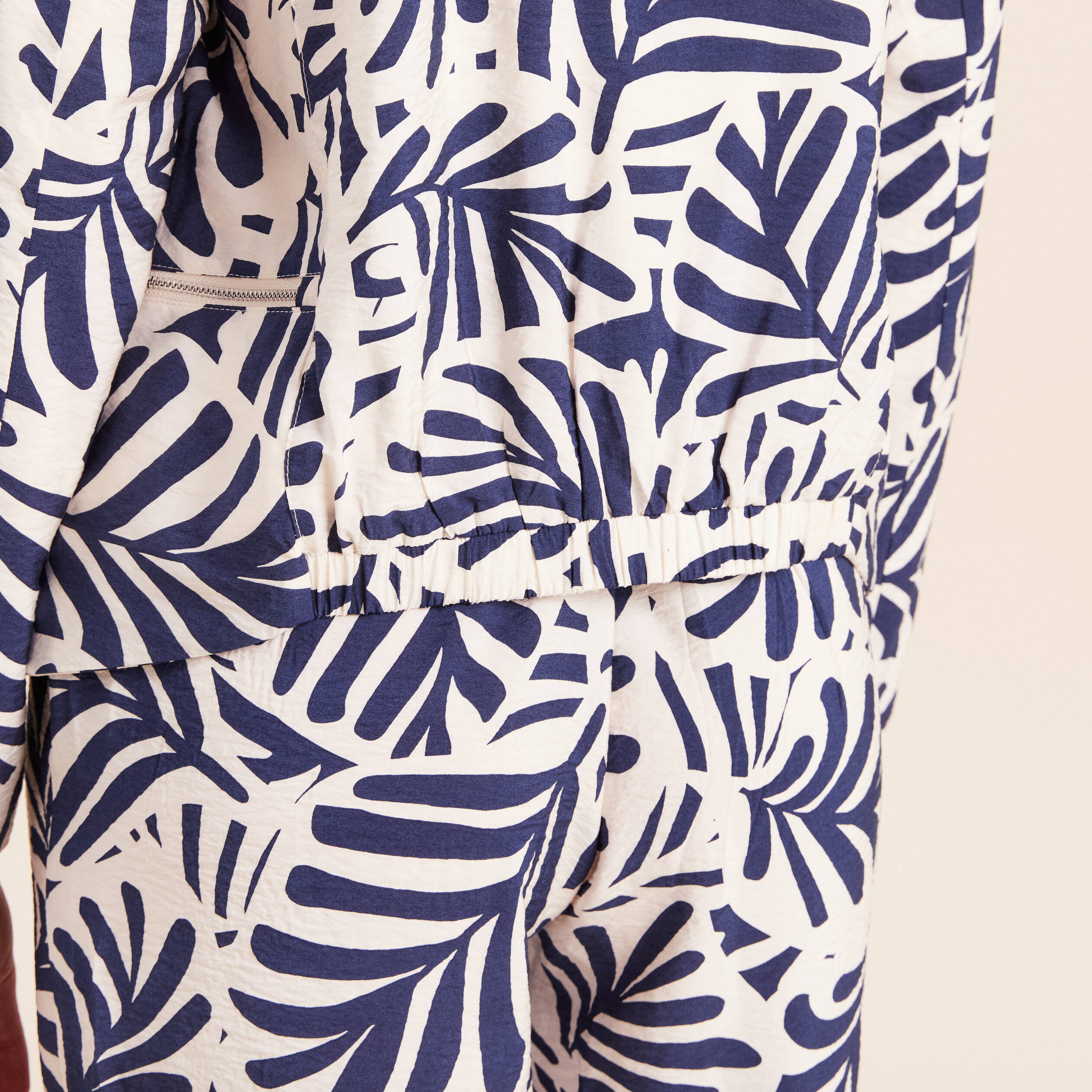 Veste manches longues doubl&eacute;e blanc femme