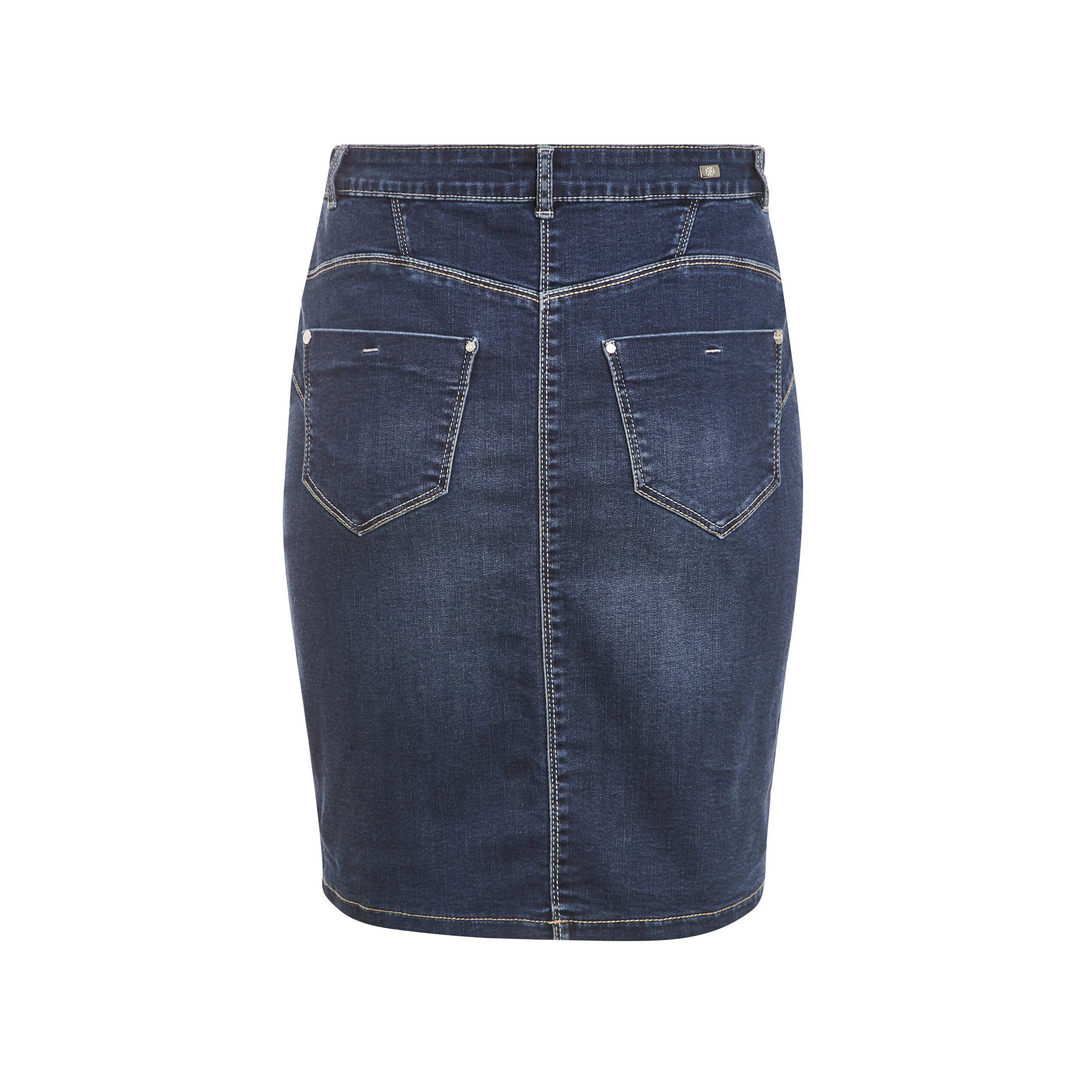 Jupe droite denim brut femme