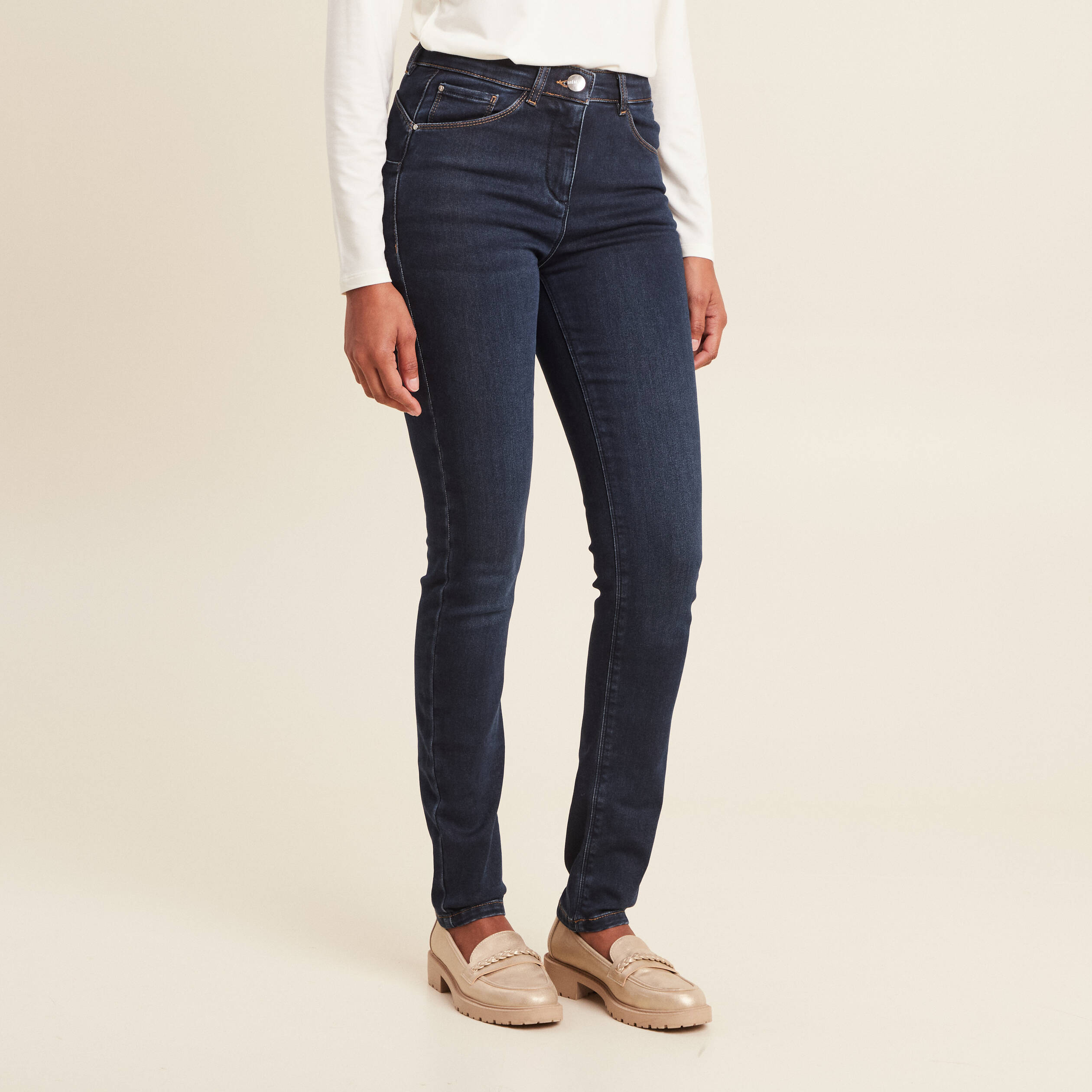 Jean magique Le Chaud denim brut femme
