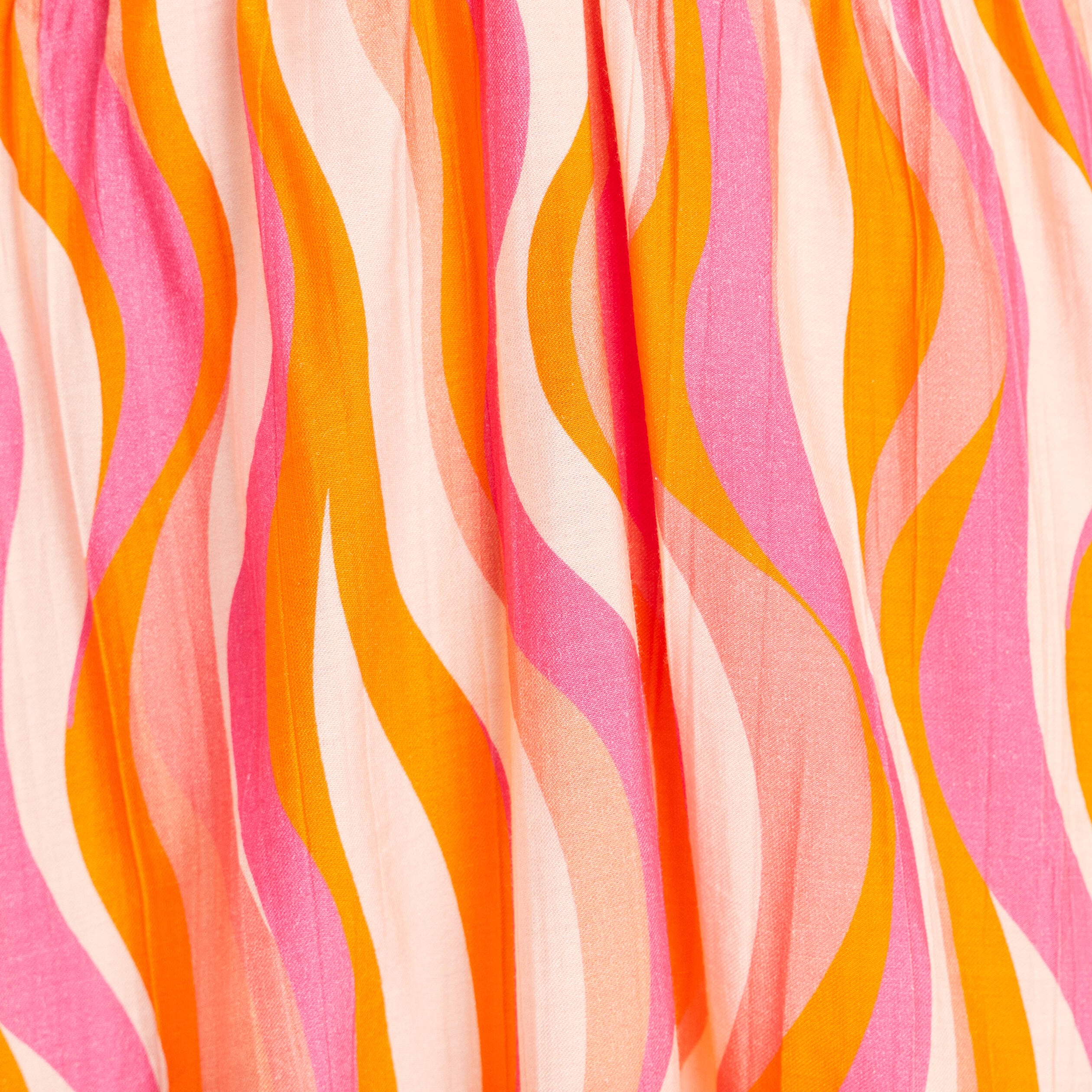 Robe longue &eacute;vas&eacute;e &agrave; fines bretelles orange femme
