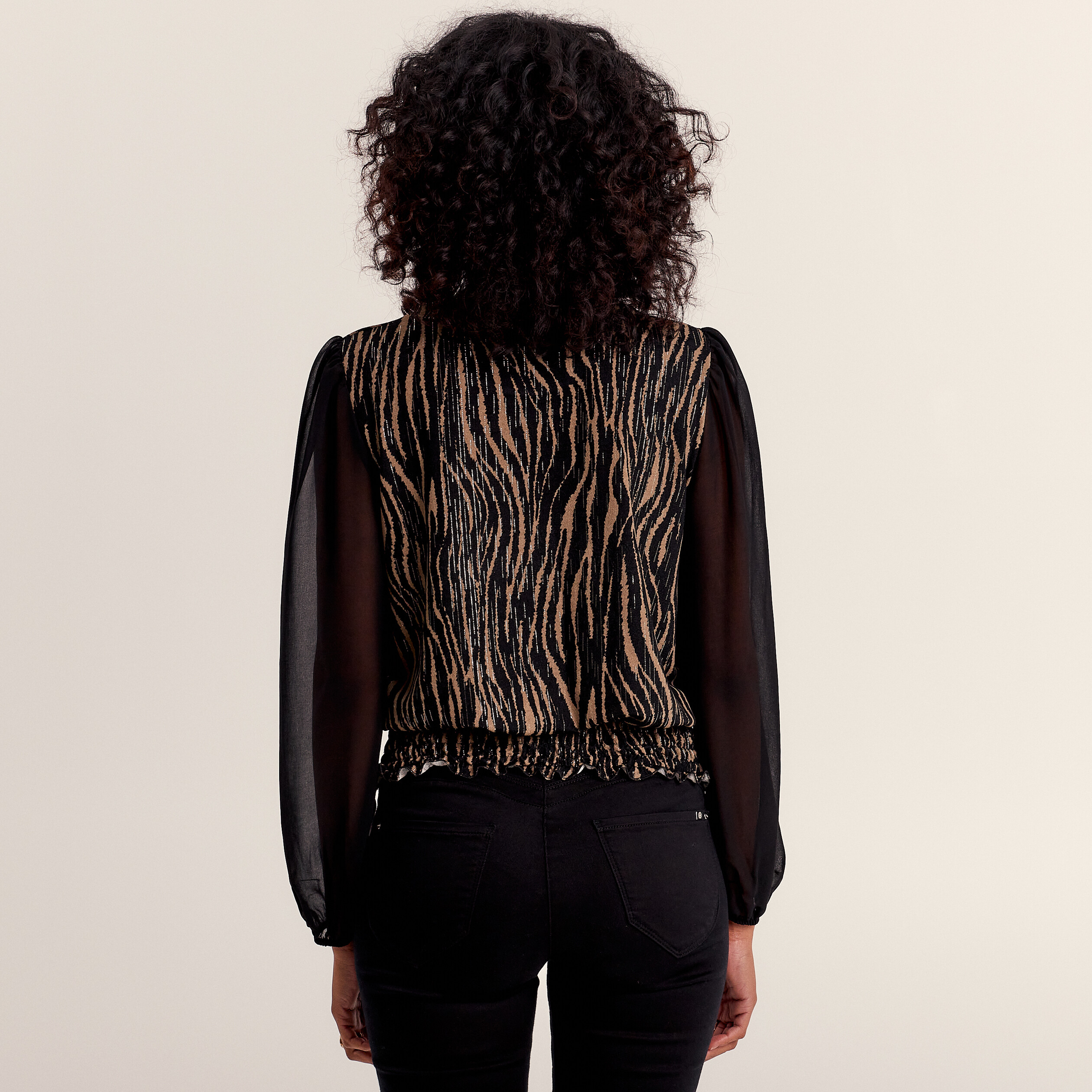T-shirt manches longues noir femme