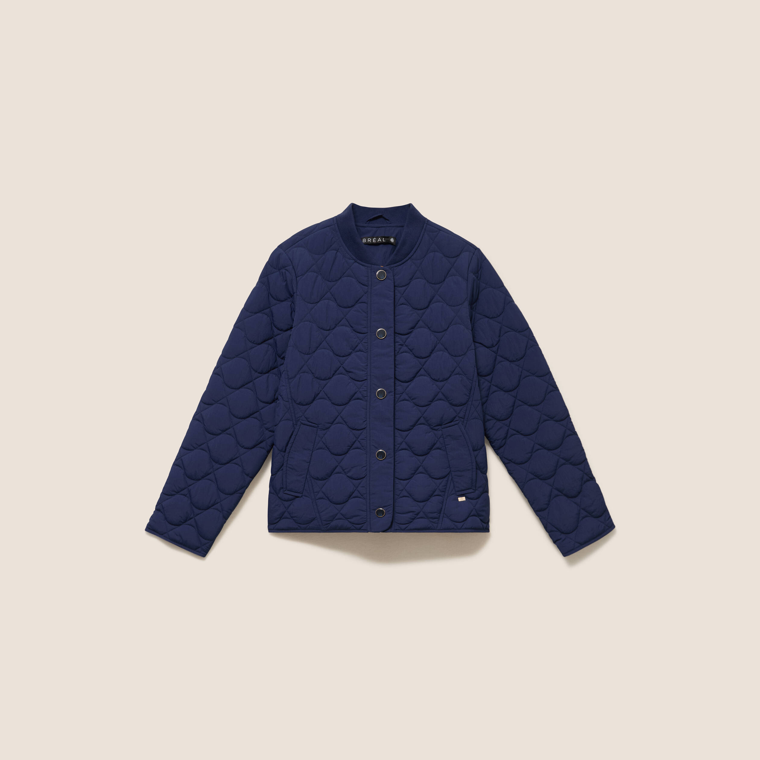 Doudoune l&eacute;g&egrave;re matelass&eacute;e bleu marine femme