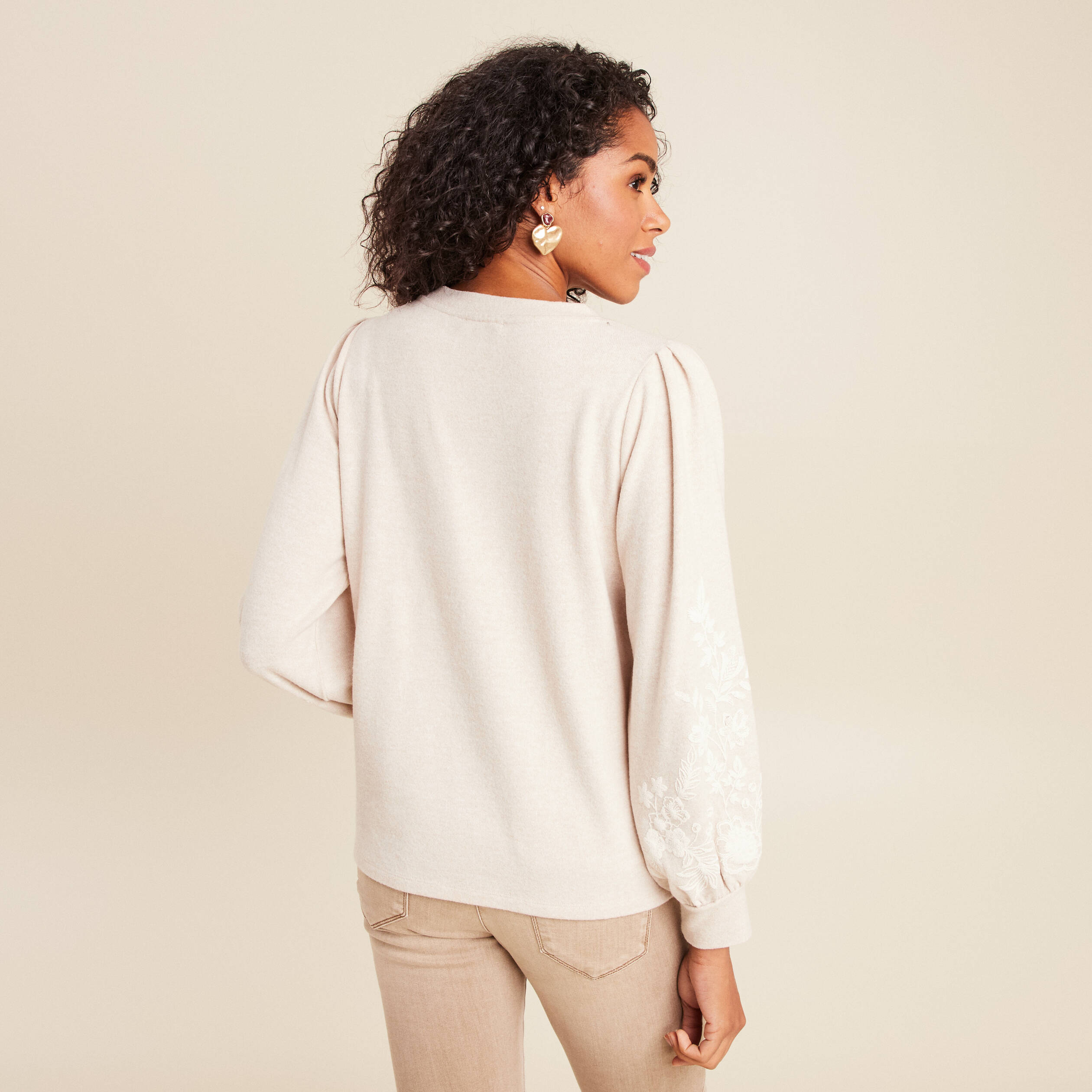 Pull Femme élégant Manches Longues - Décolleté V Croisé - Tunique Confortable Pour Automne/hiver