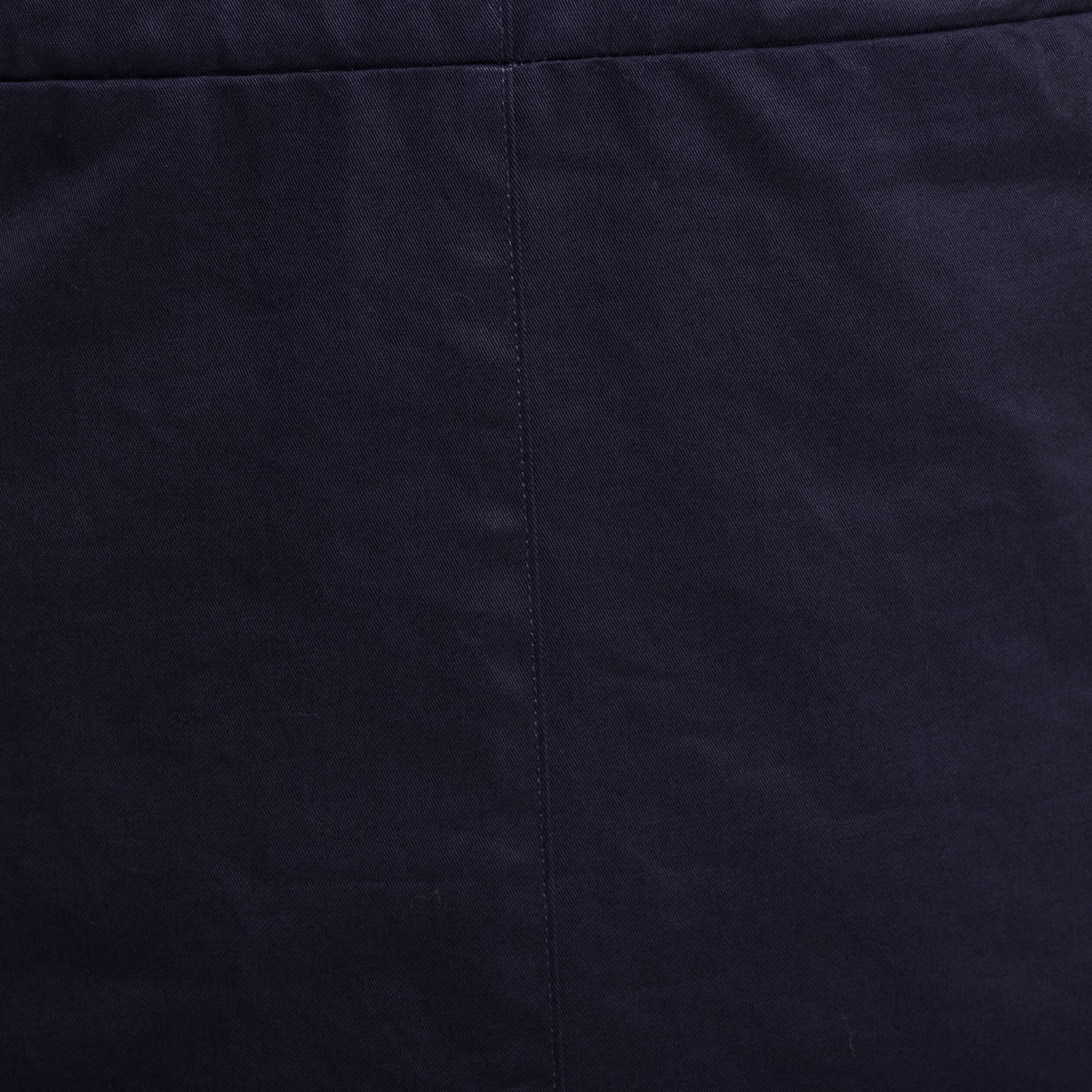 Parka cintr&eacute;e capuche fourrure bleu fonc&eacute; femme