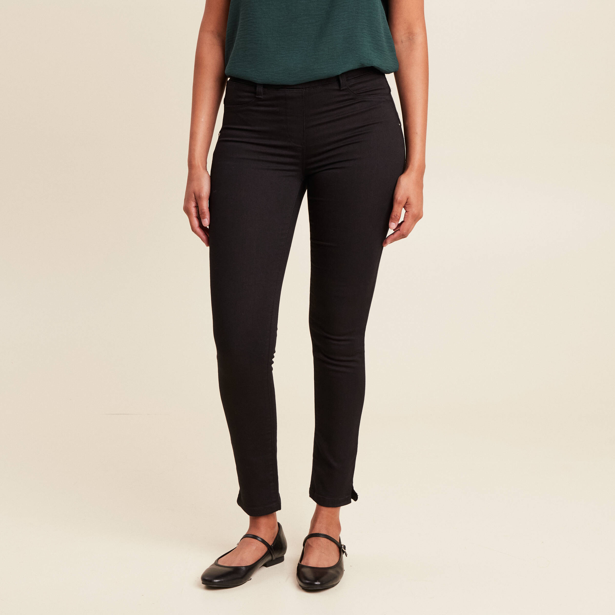 Tregging taille standard noir femme
