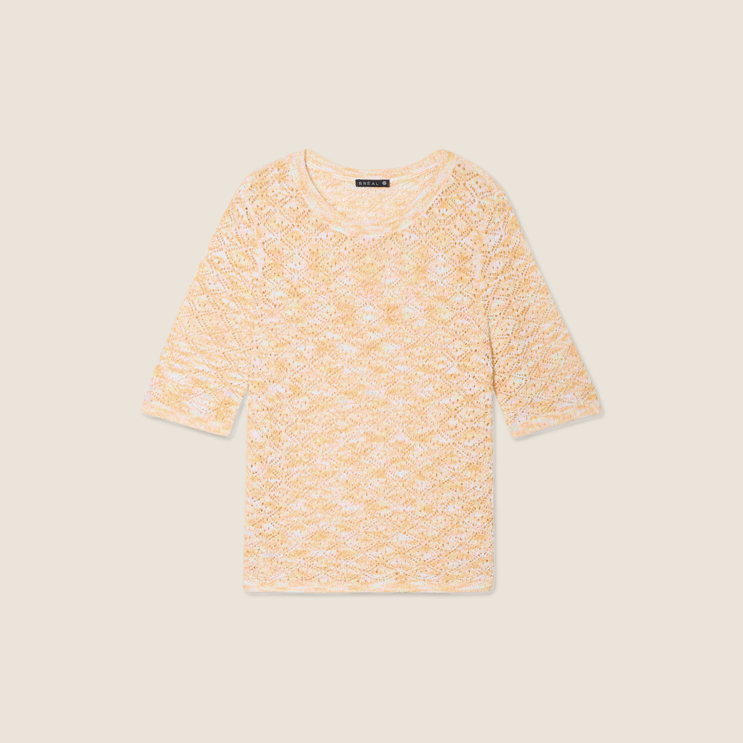 pull manches courtes ajoure multicolore femme Pull manches courtes ajouré multicolore femme