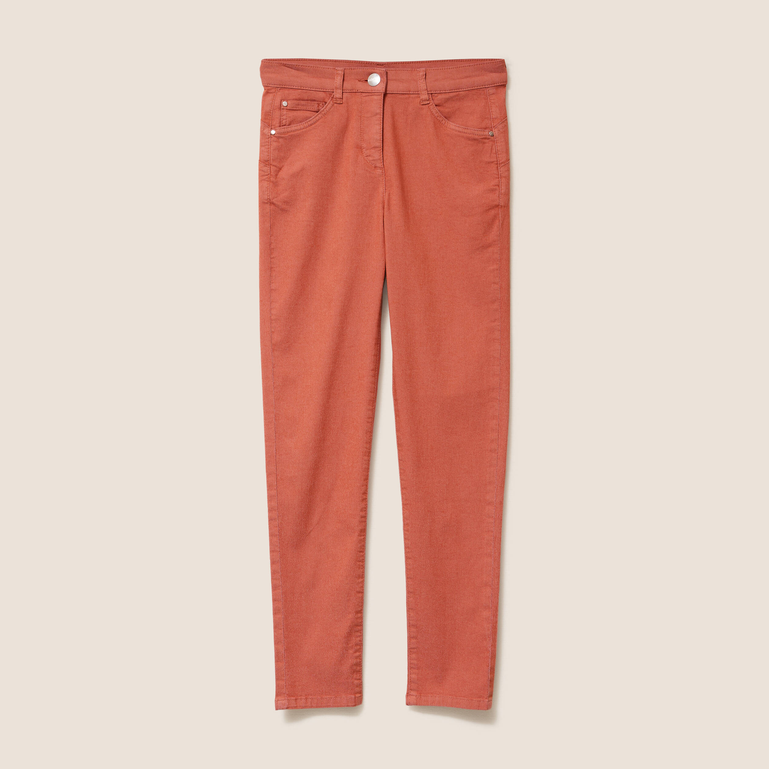 pantalon leger taille standard 78eme vieux rose femme Pantalon léger taille standard 7/8ème vieux rose femme