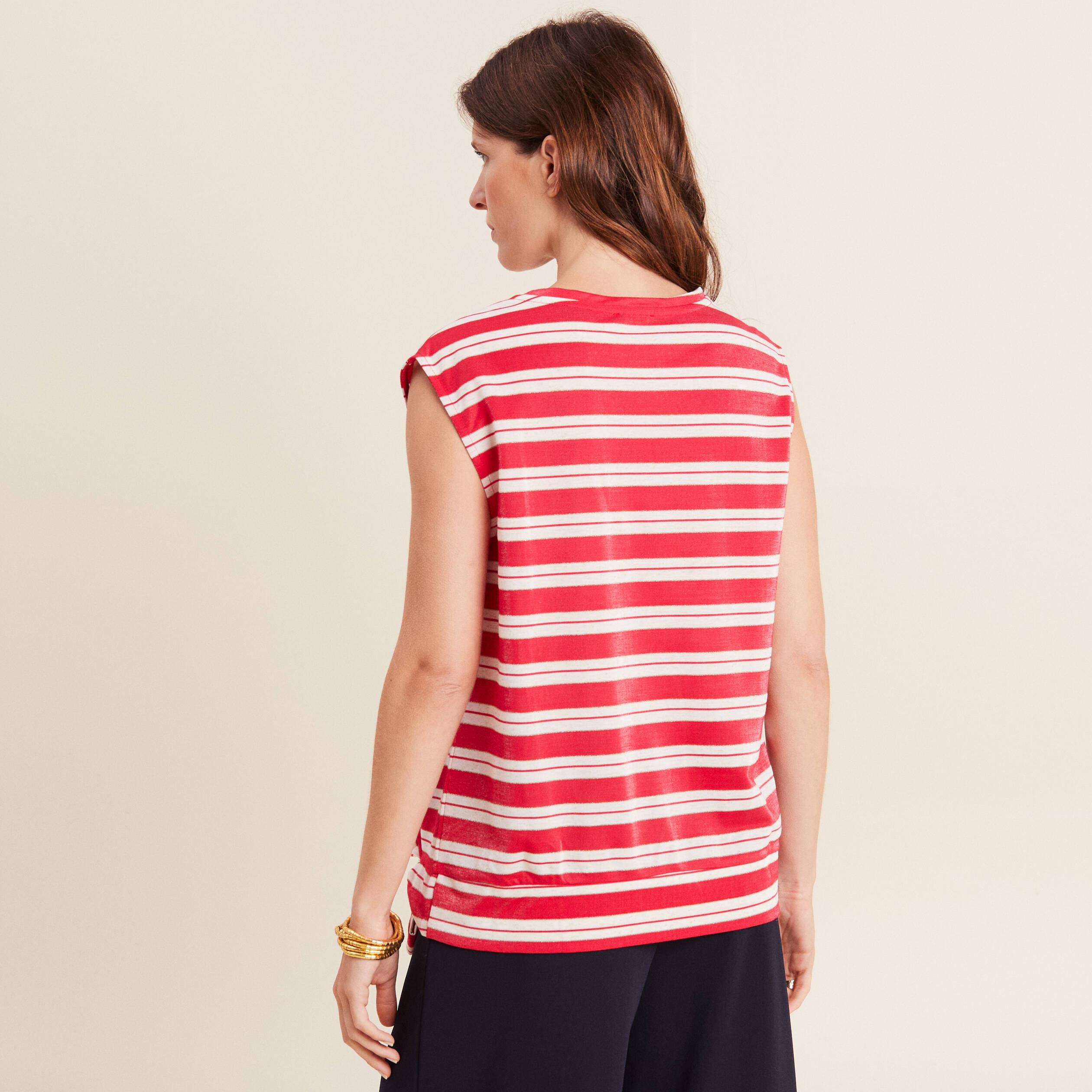 t shirt manches courtes rouge femme T-shirt manches courtes rouge femme