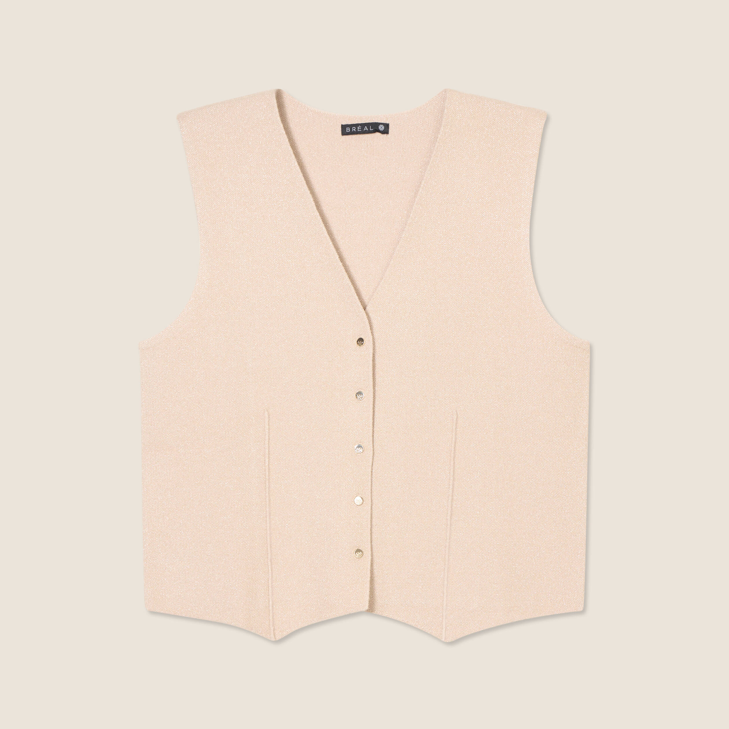 gilet sans manches couleur or femme Gilet sans manches couleur or femme