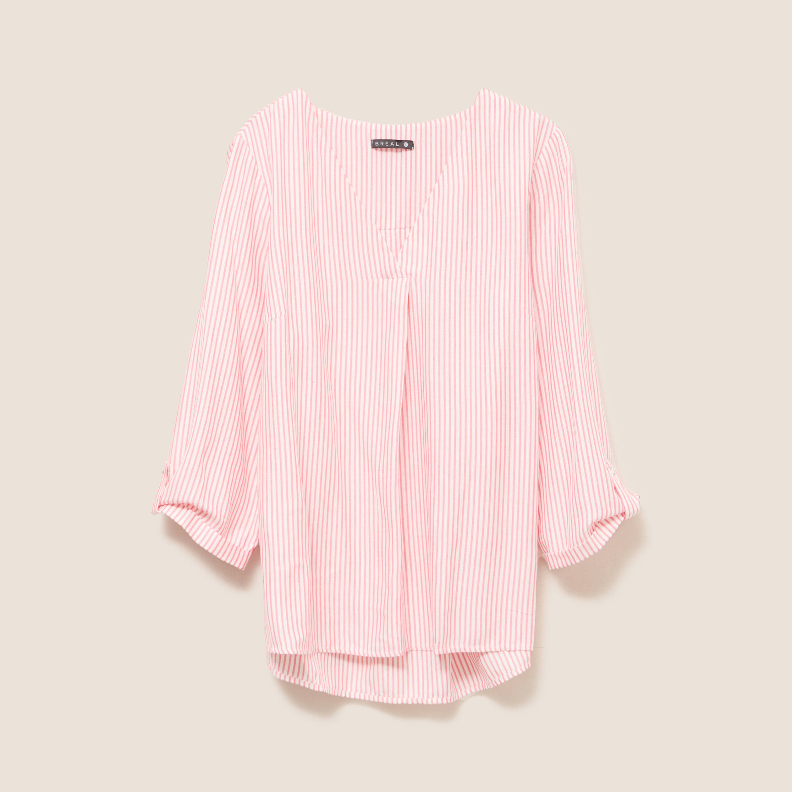 blouse fluide manches 34 rouge femme blouse fluide manches 3/4 rouge femme