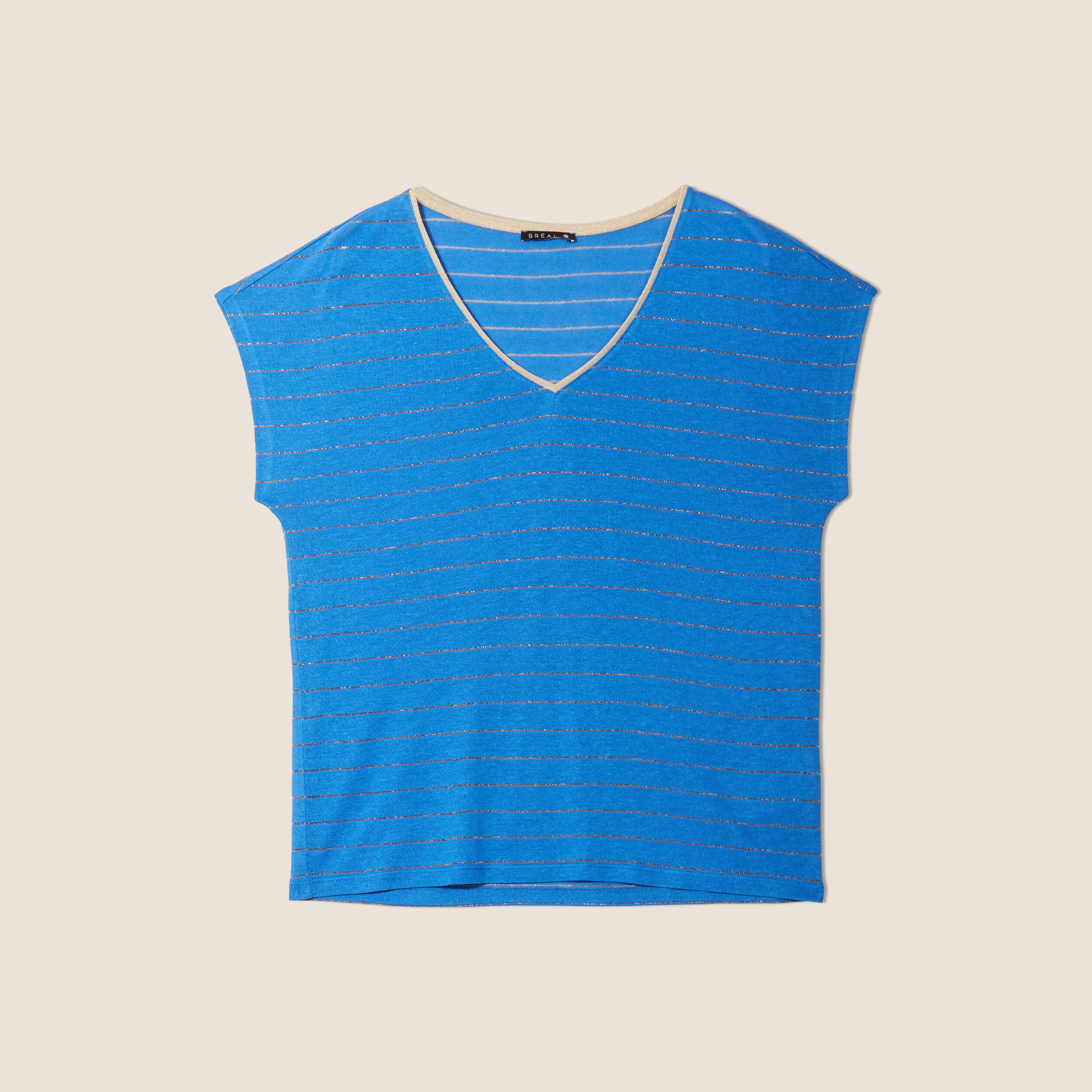 t shirt manches courtes bleu femme T-shirt manches courtes bleu femme