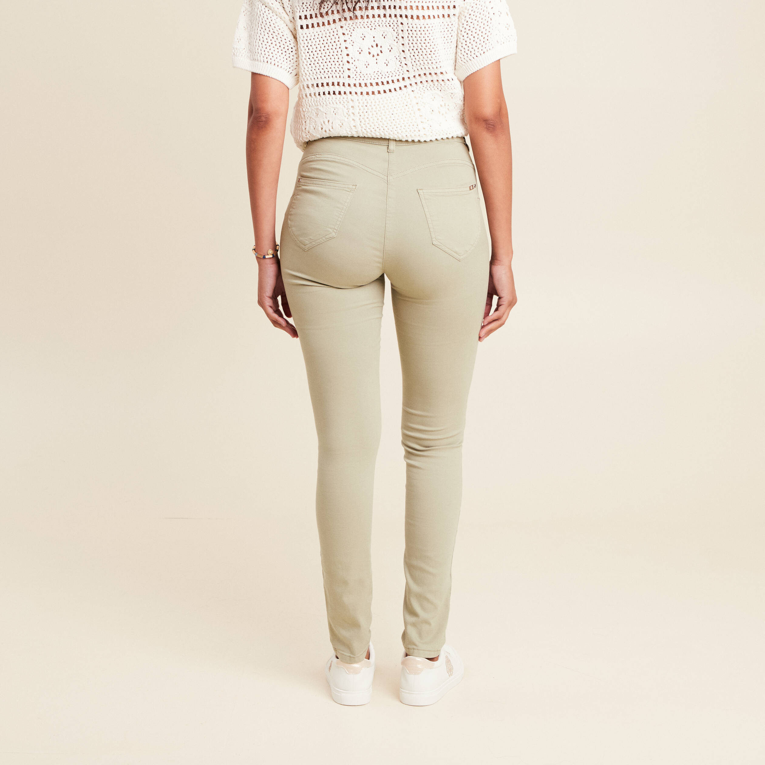 Pantalon magique Le L&eacute;ger coupe ajust&eacute;e vert clair femme
