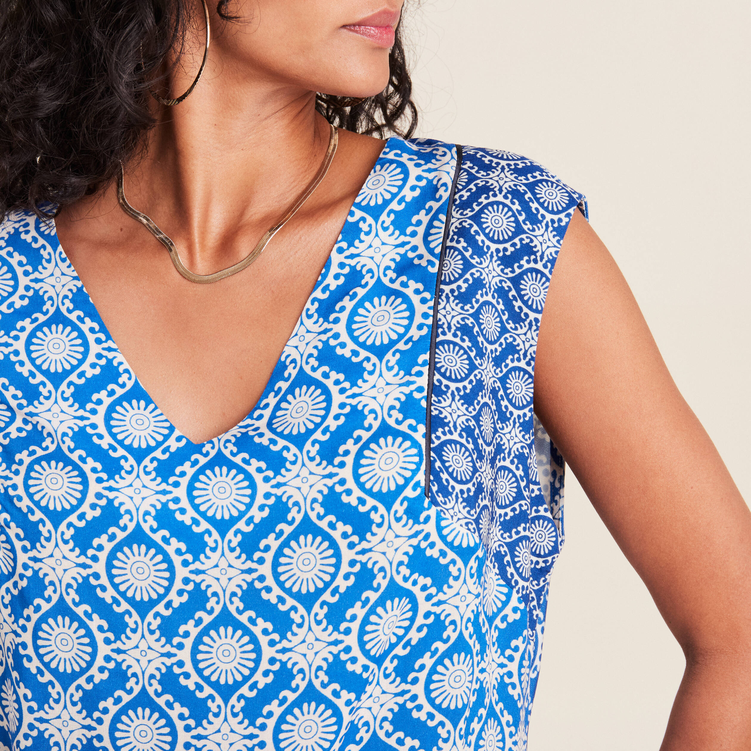 debardeur sans manches bleu femme Débardeur sans manches bleu femme