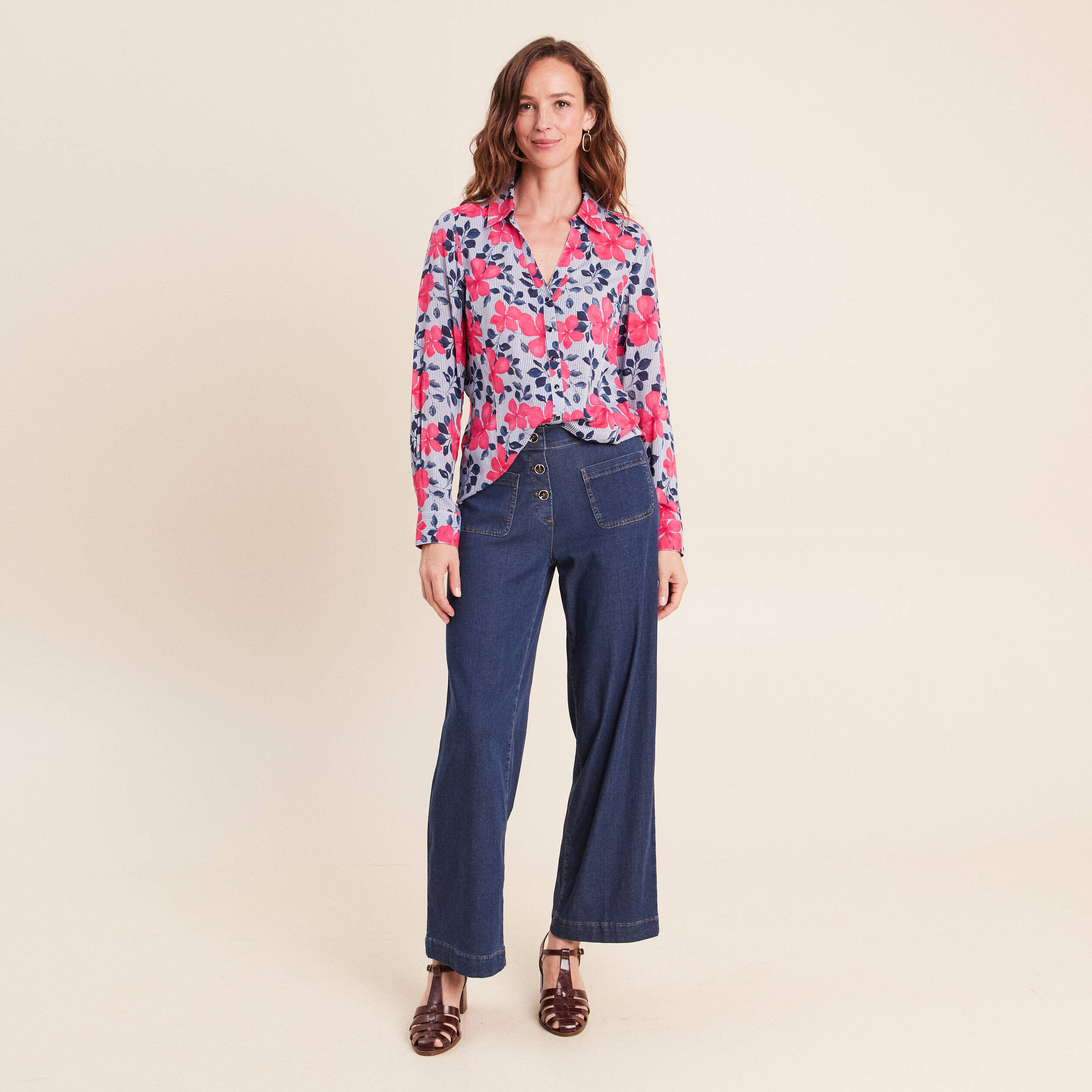 Jean denim stone femme