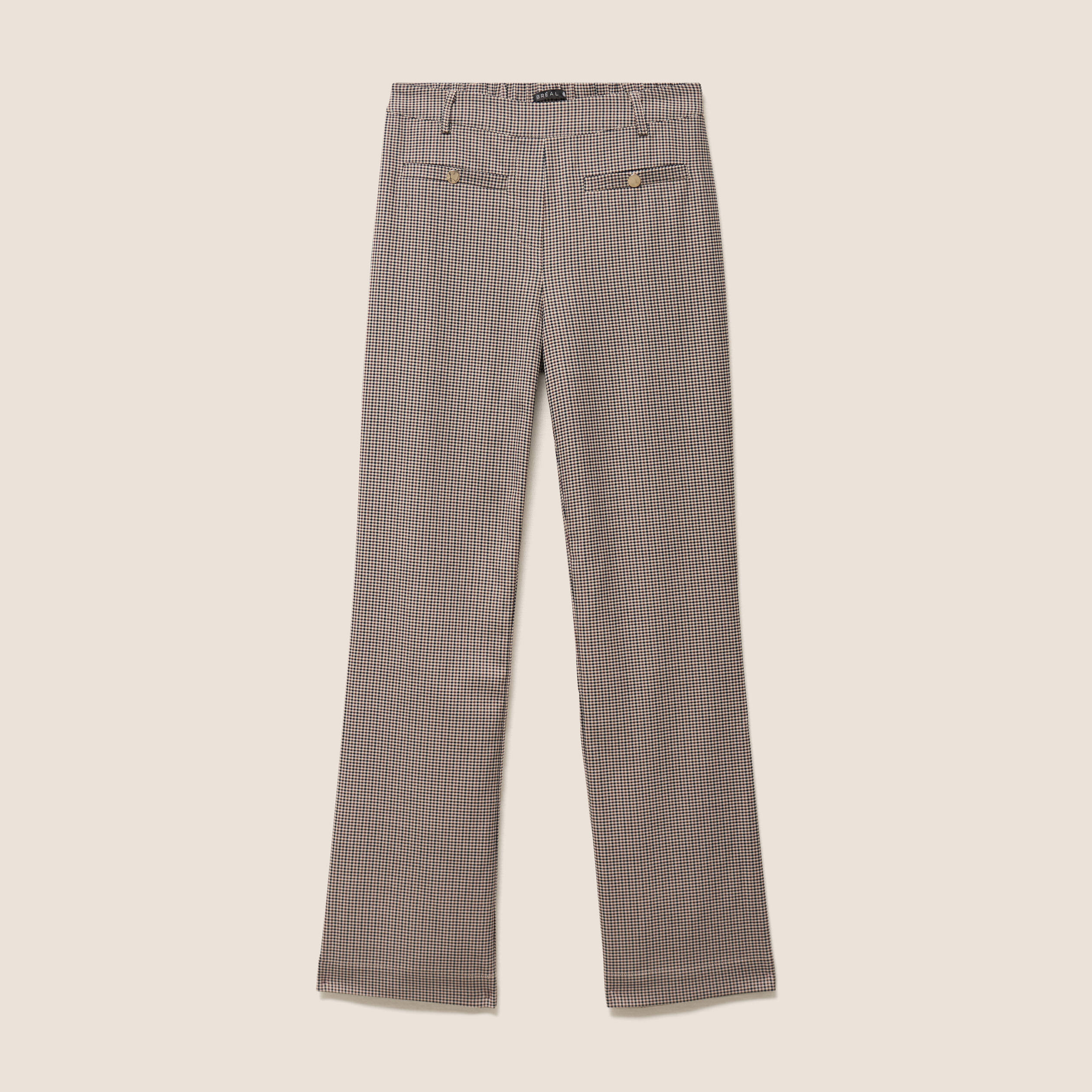 Pantalon 7/8e taille standard marron femme