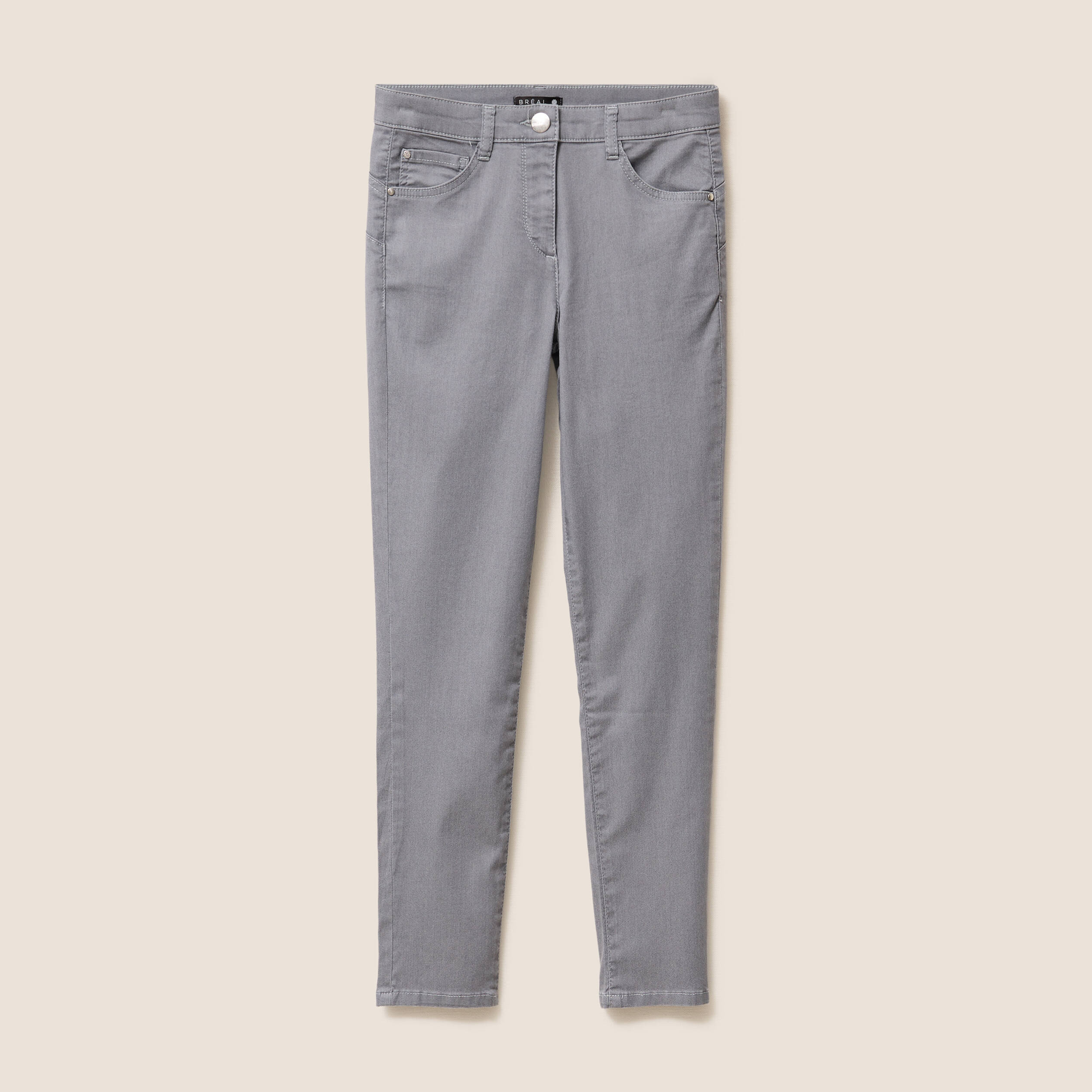 Jean magique Le L&eacute;ger coupe ajust&eacute;e denim gris femme