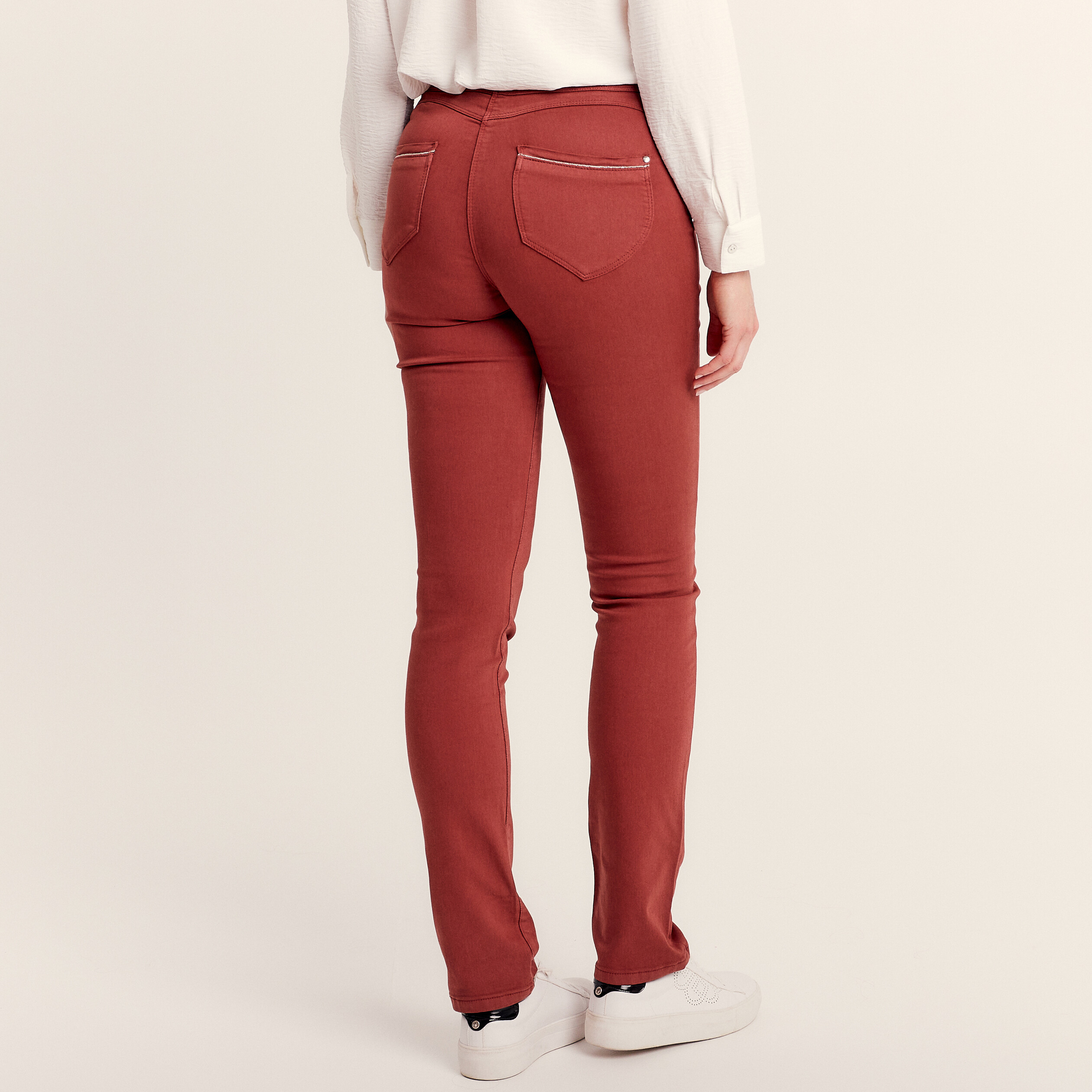 pantalon femme taille haute chic